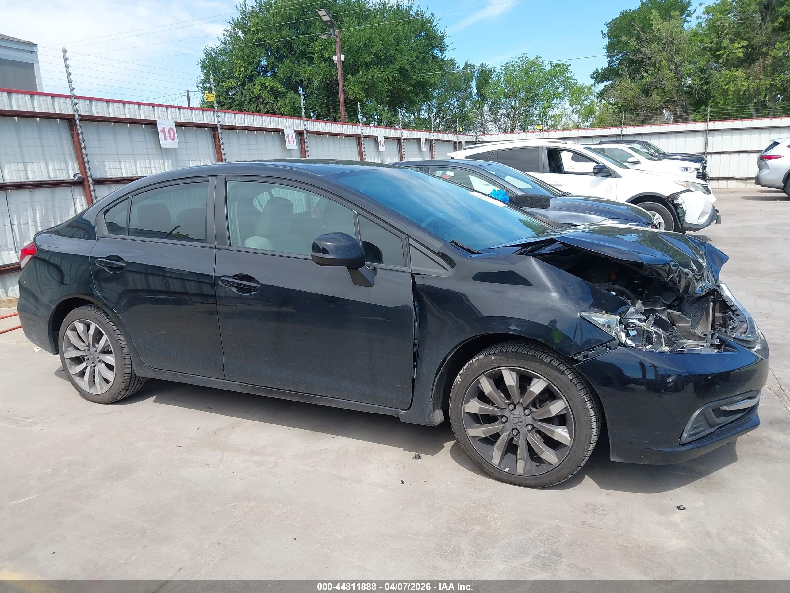 2013 Honda Civic Lx Black vin: 19XFB2F59DE083377