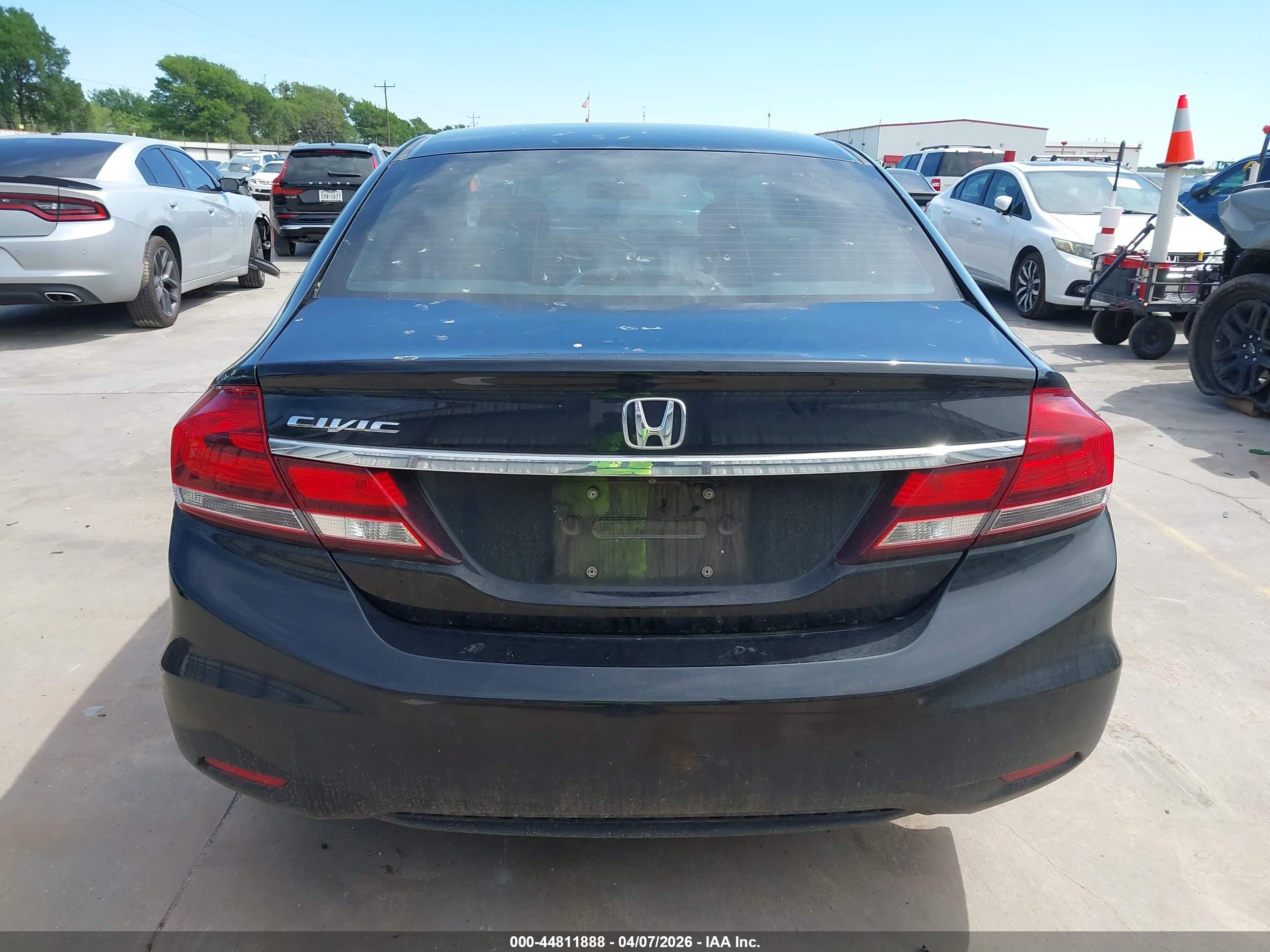 2013 Honda Civic Lx Black vin: 19XFB2F59DE083377