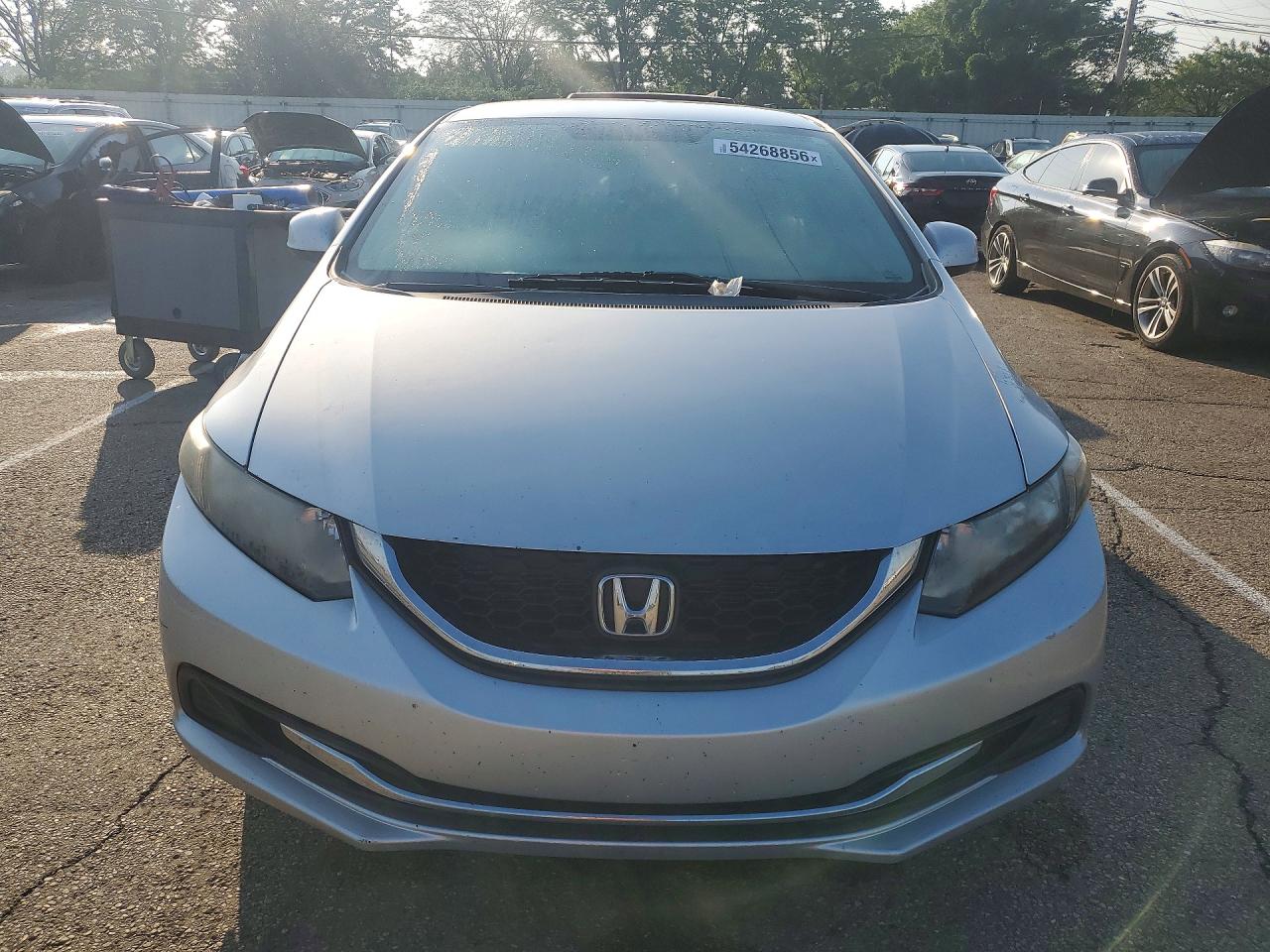 2013 Honda Civic Lx Silver vin: 19XFB2F59DE083444