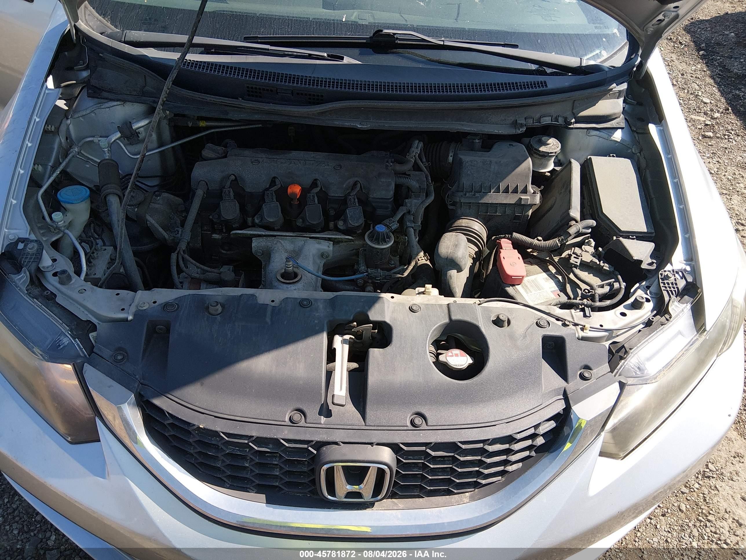 2013 Honda Civic Lx Silver vin: 19XFB2F59DE090104