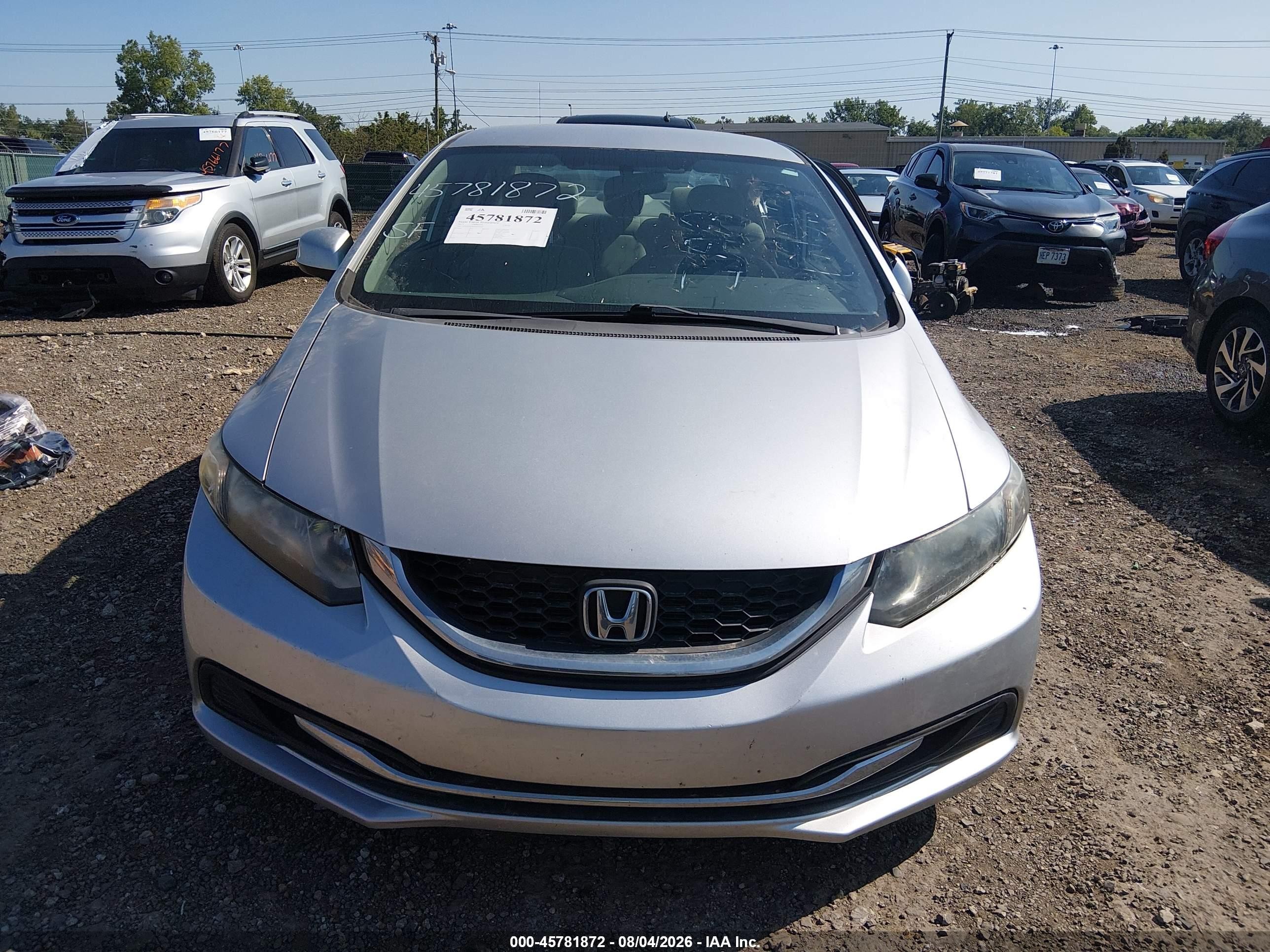 2013 Honda Civic Lx Silver vin: 19XFB2F59DE090104