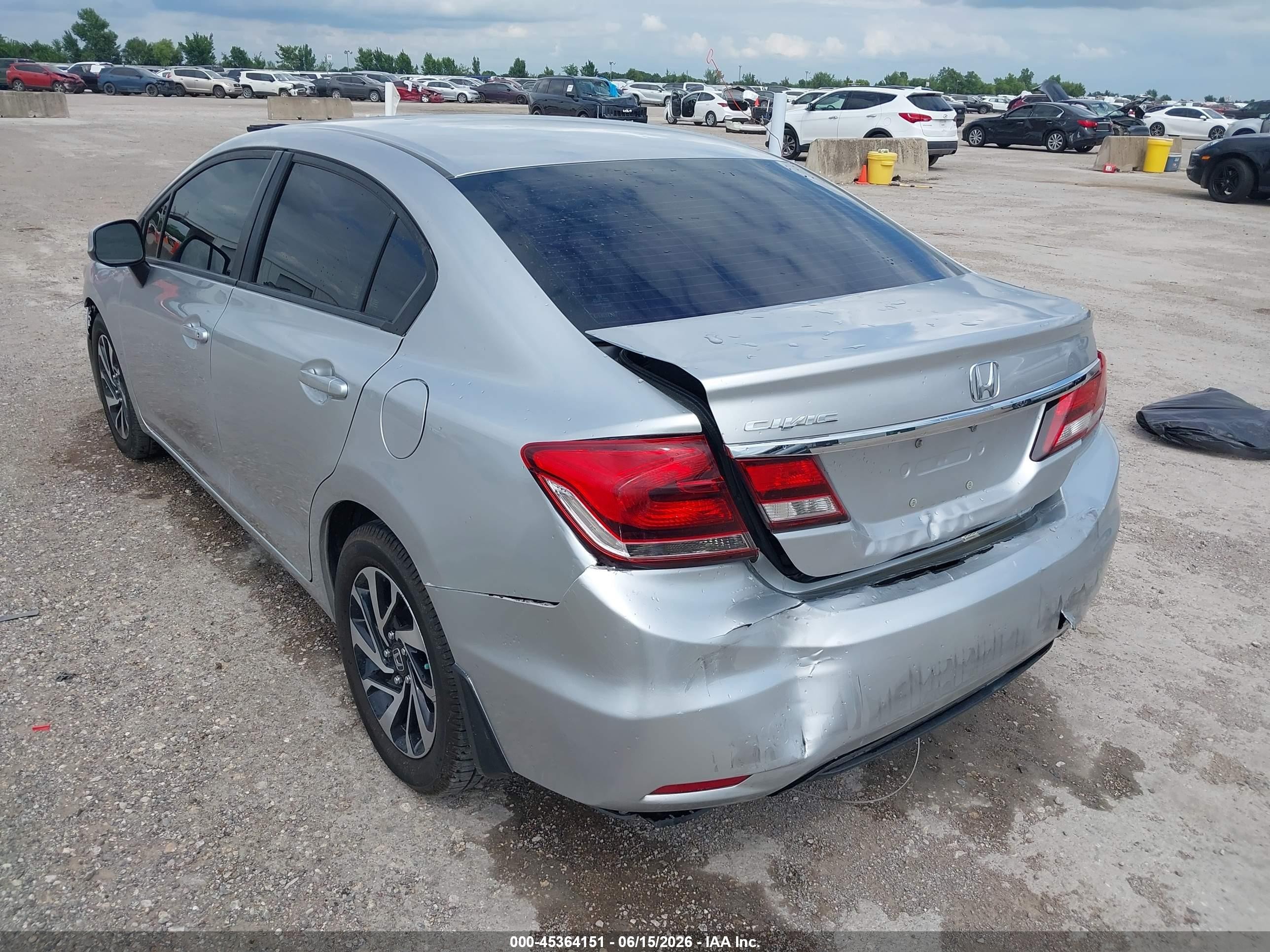 2013 Honda Civic Lx Серебряный vin: 19XFB2F59DE093911
