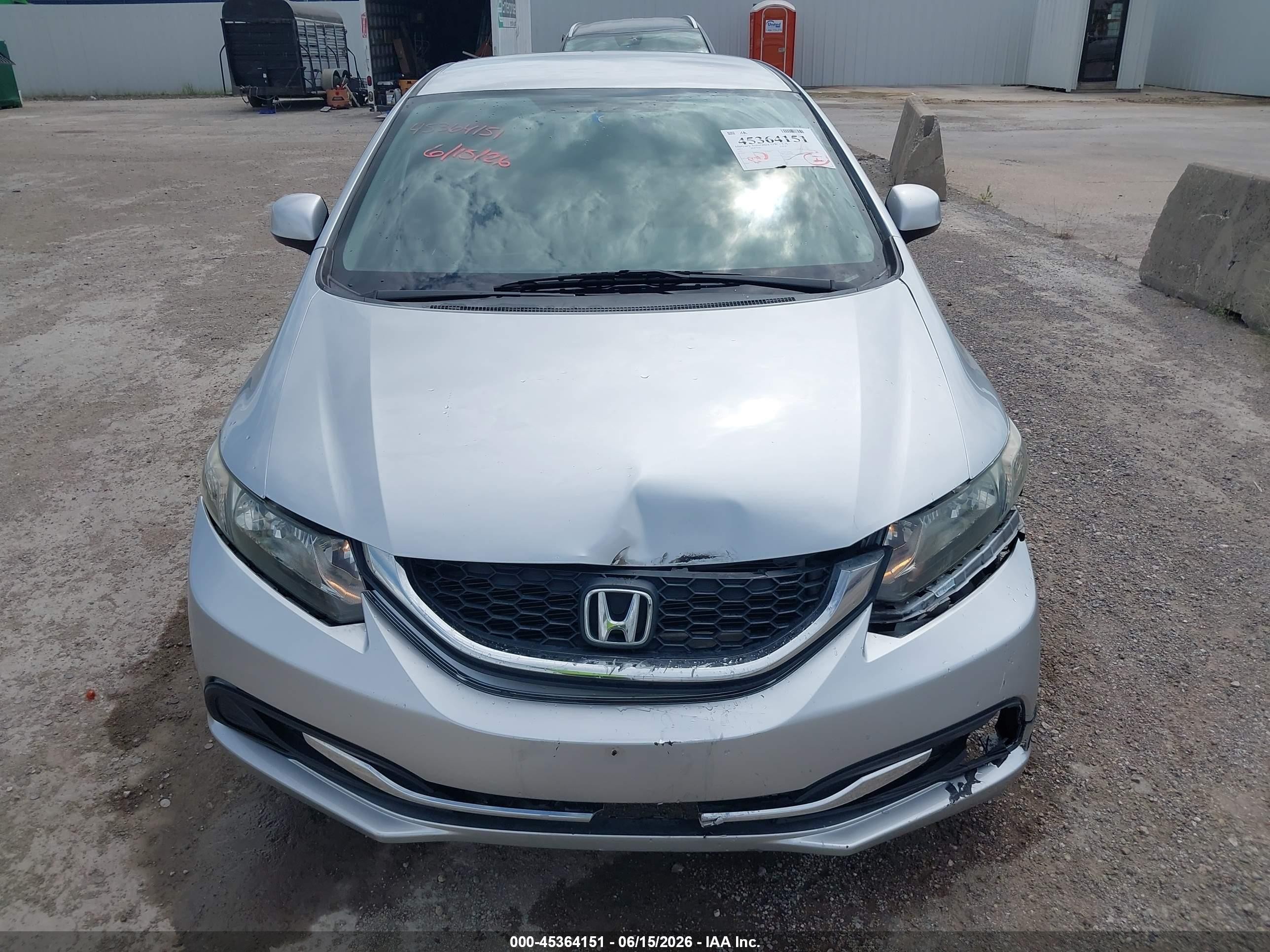 2013 Honda Civic Lx Серебряный vin: 19XFB2F59DE093911