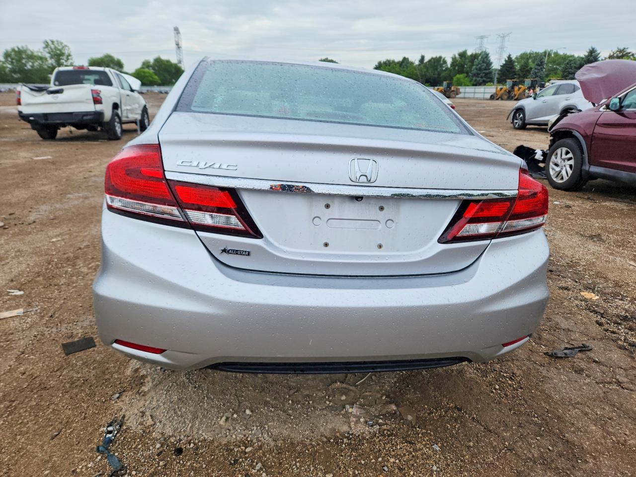 2013 Honda Civic Lx Серебряный vin: 19XFB2F59DE096291