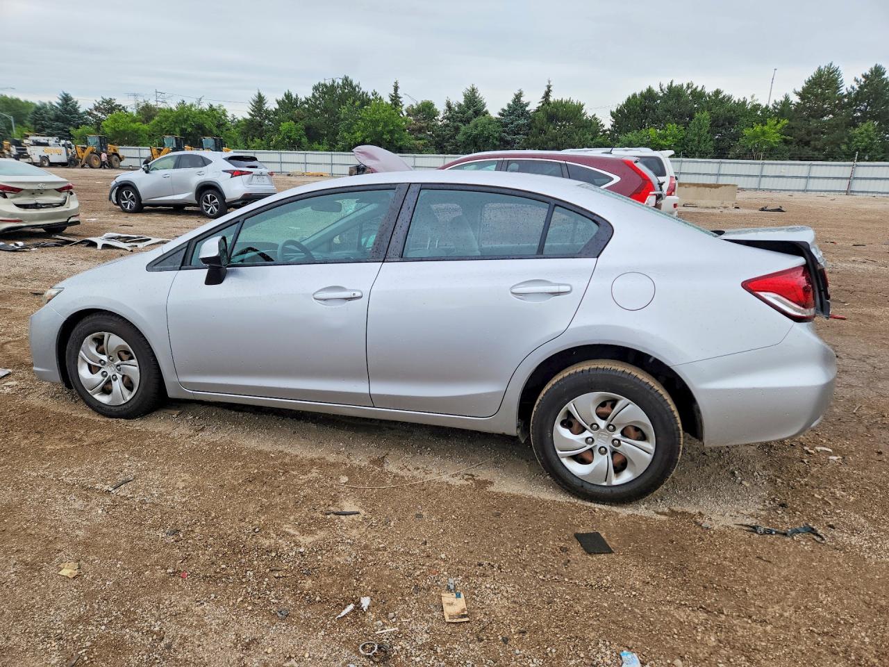 2013 Honda Civic Lx Серебряный vin: 19XFB2F59DE096291