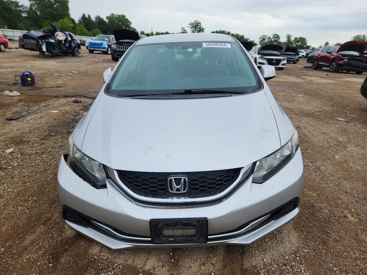 2013 Honda Civic Lx Серебряный vin: 19XFB2F59DE096291