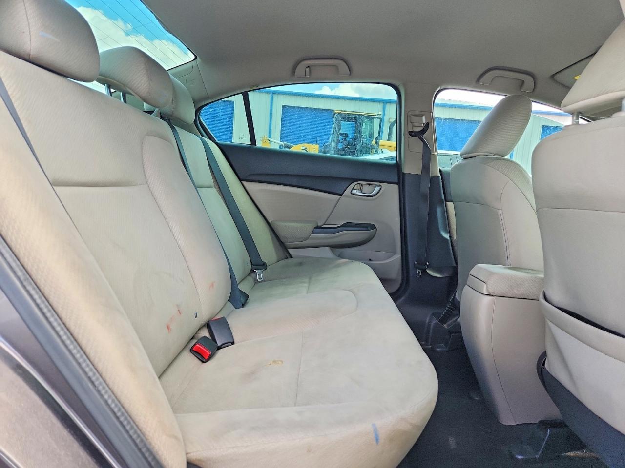 2013 Honda Civic Lx Gray vin: 19XFB2F59DE201458