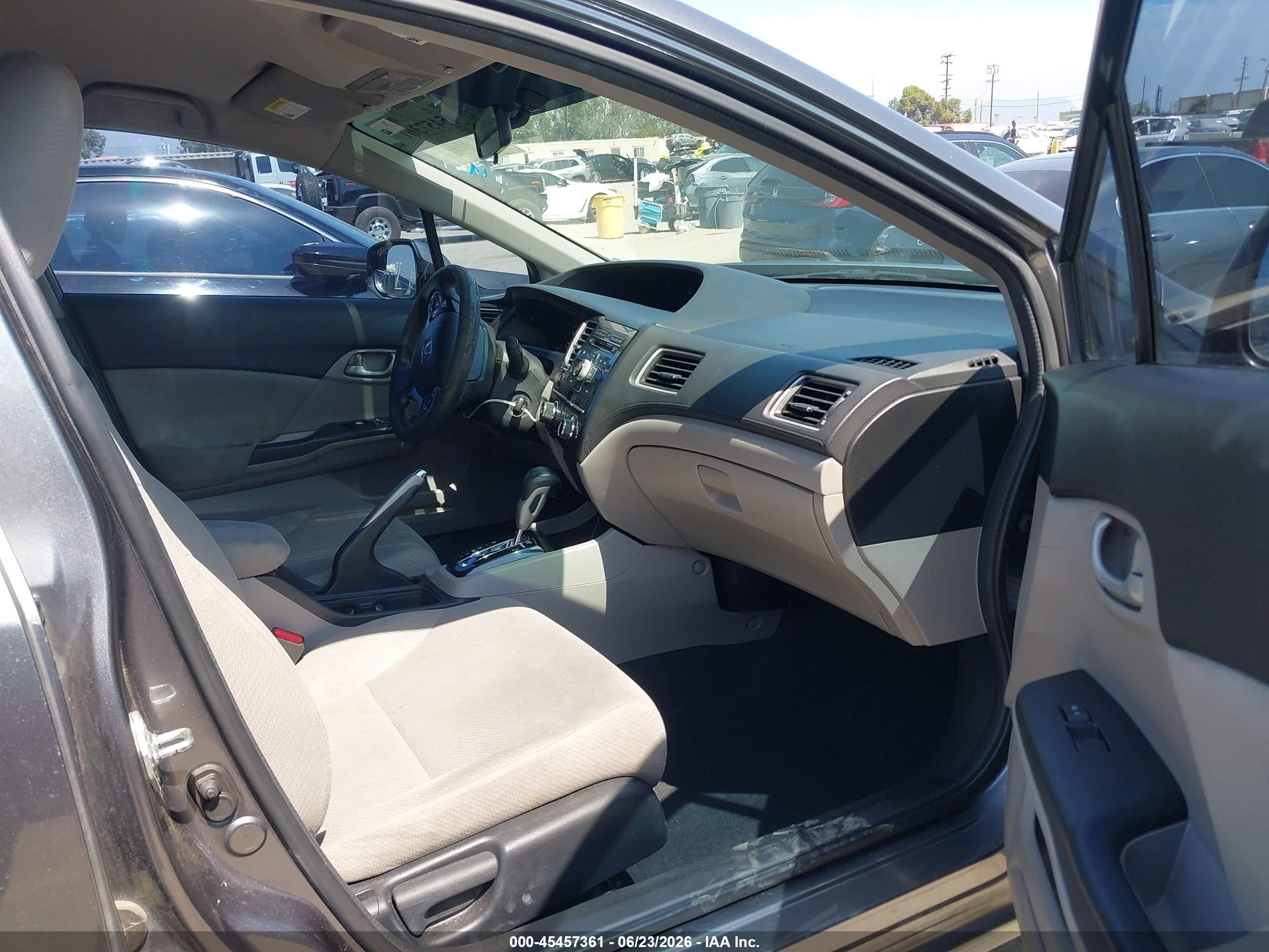 2013 Honda Civic Lx Серый vin: 19XFB2F59DE207664
