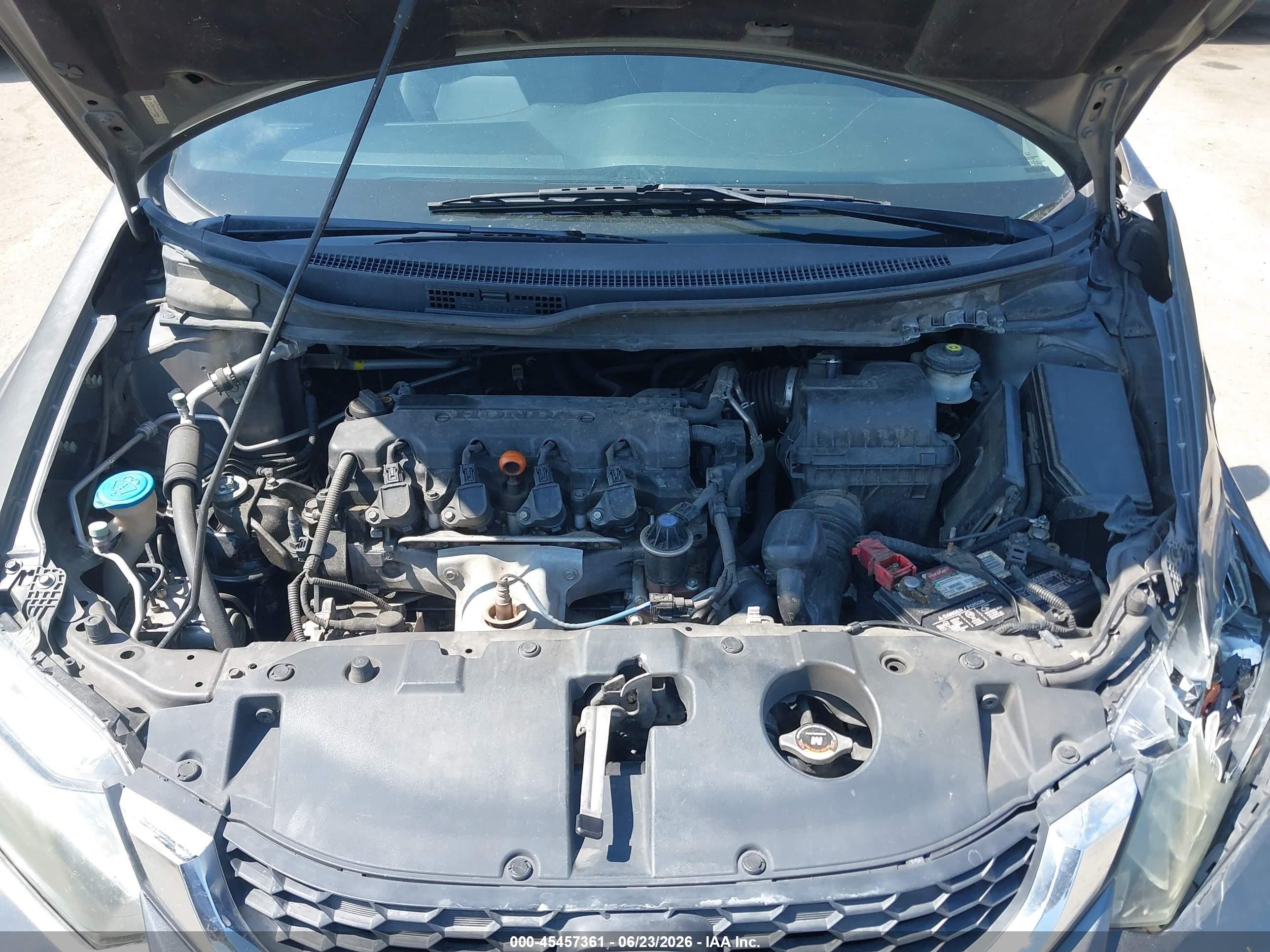 2013 Honda Civic Lx Серый vin: 19XFB2F59DE207664