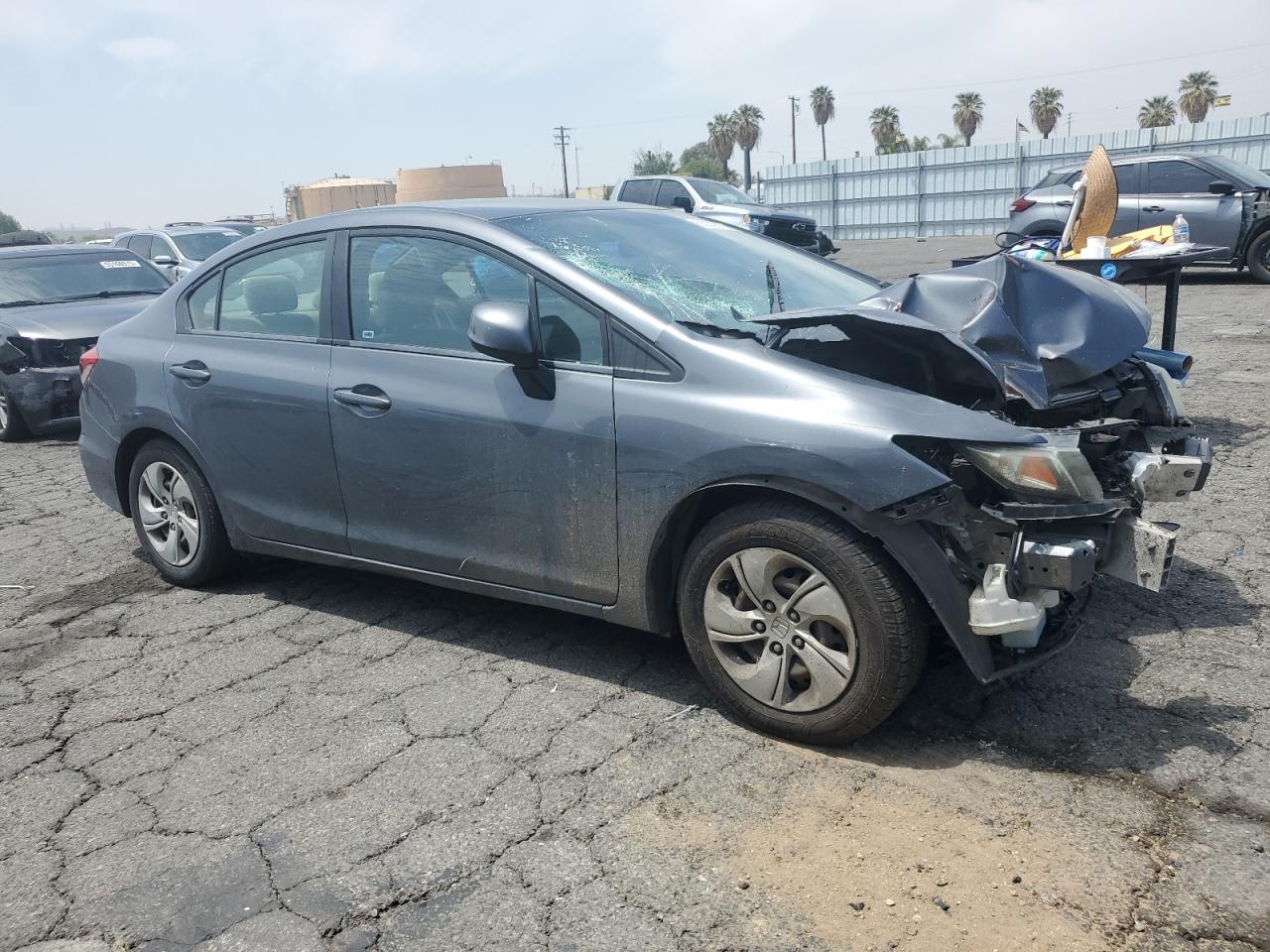 2013 Honda Civic Lx Gray vin: 19XFB2F59DE219037