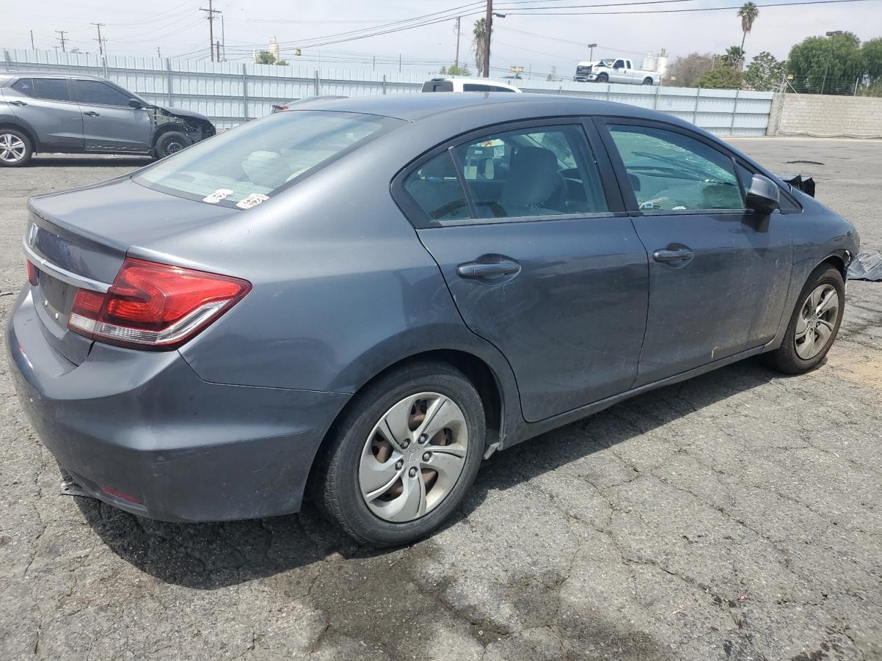 2013 Honda Civic Lx Gray vin: 19XFB2F59DE219037