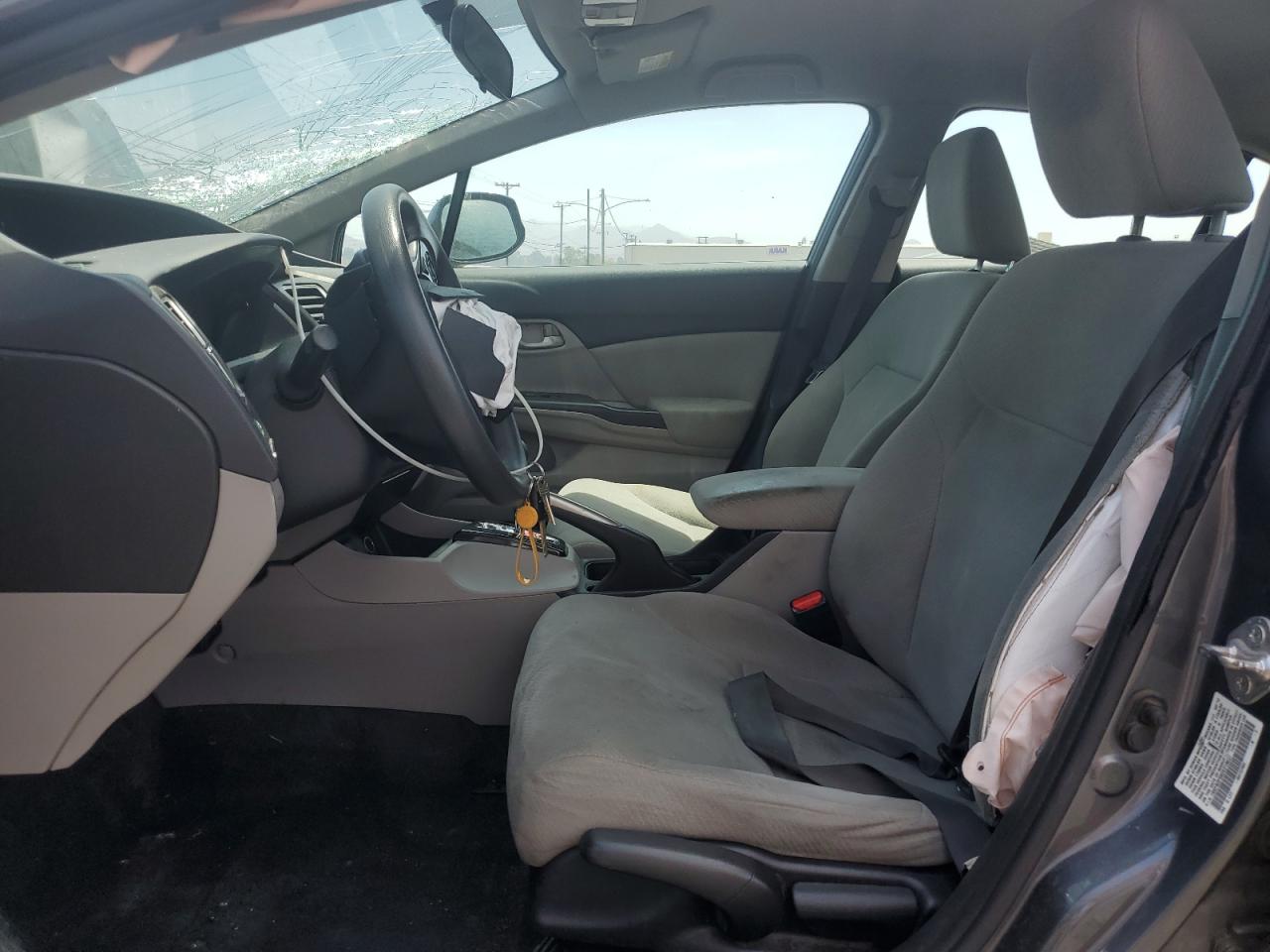 2013 Honda Civic Lx Gray vin: 19XFB2F59DE219037