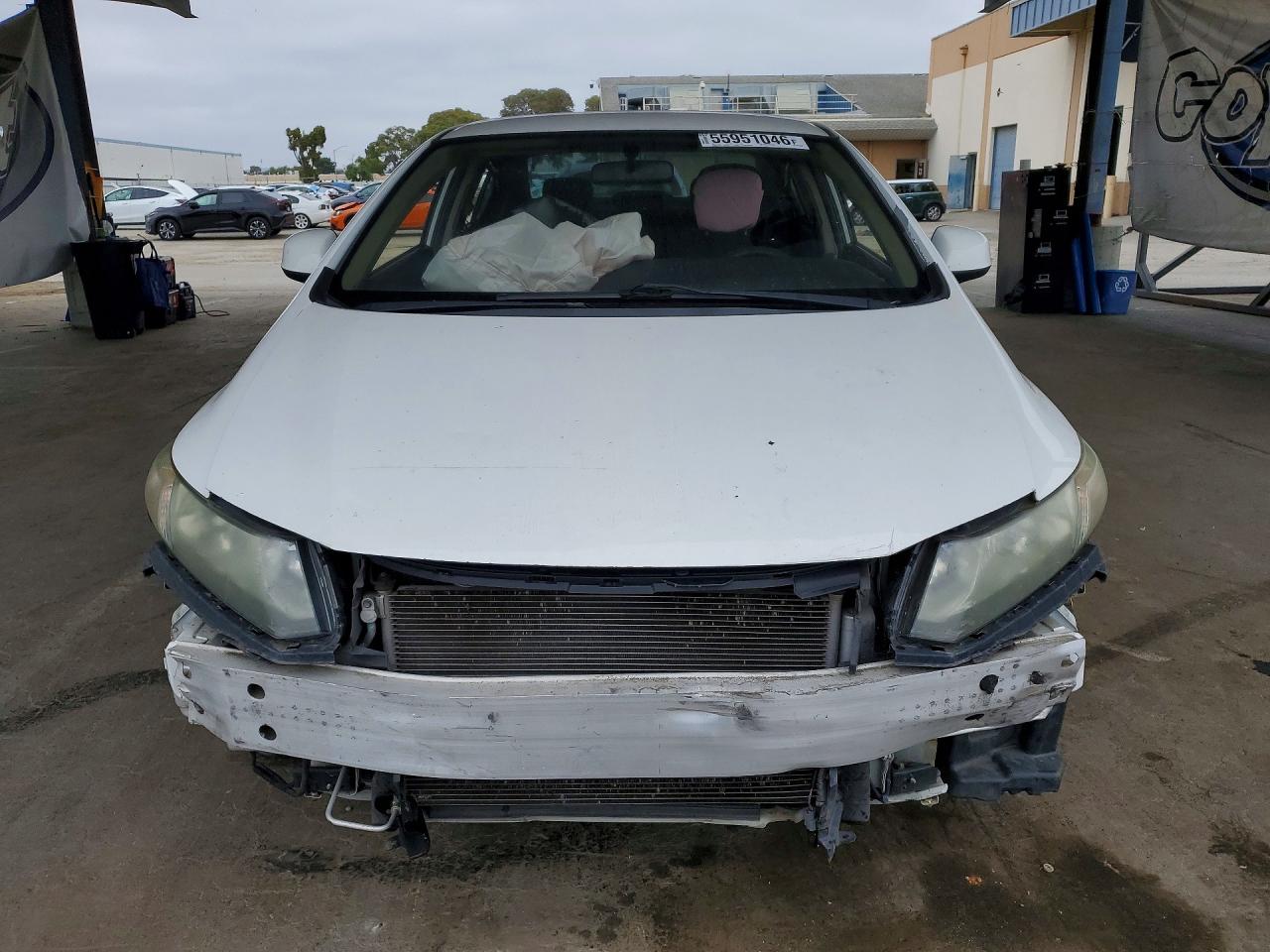 2013 Honda Civic Lx Белый vin: 19XFB2F59DE222066