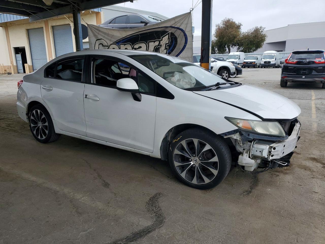 2013 Honda Civic Lx Белый vin: 19XFB2F59DE222066
