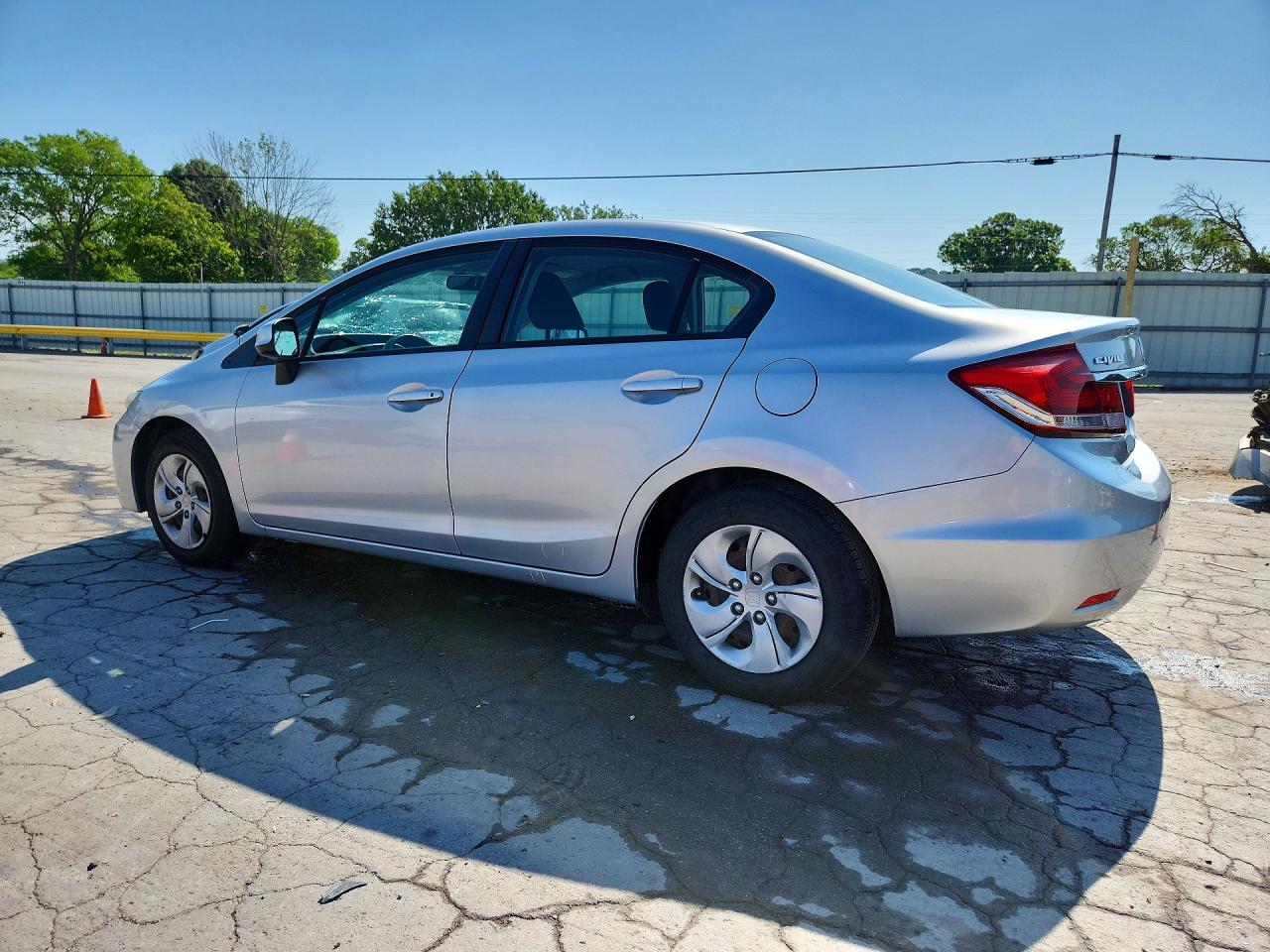 2013 Honda Civic Lx Silver vin: 19XFB2F59DE229650