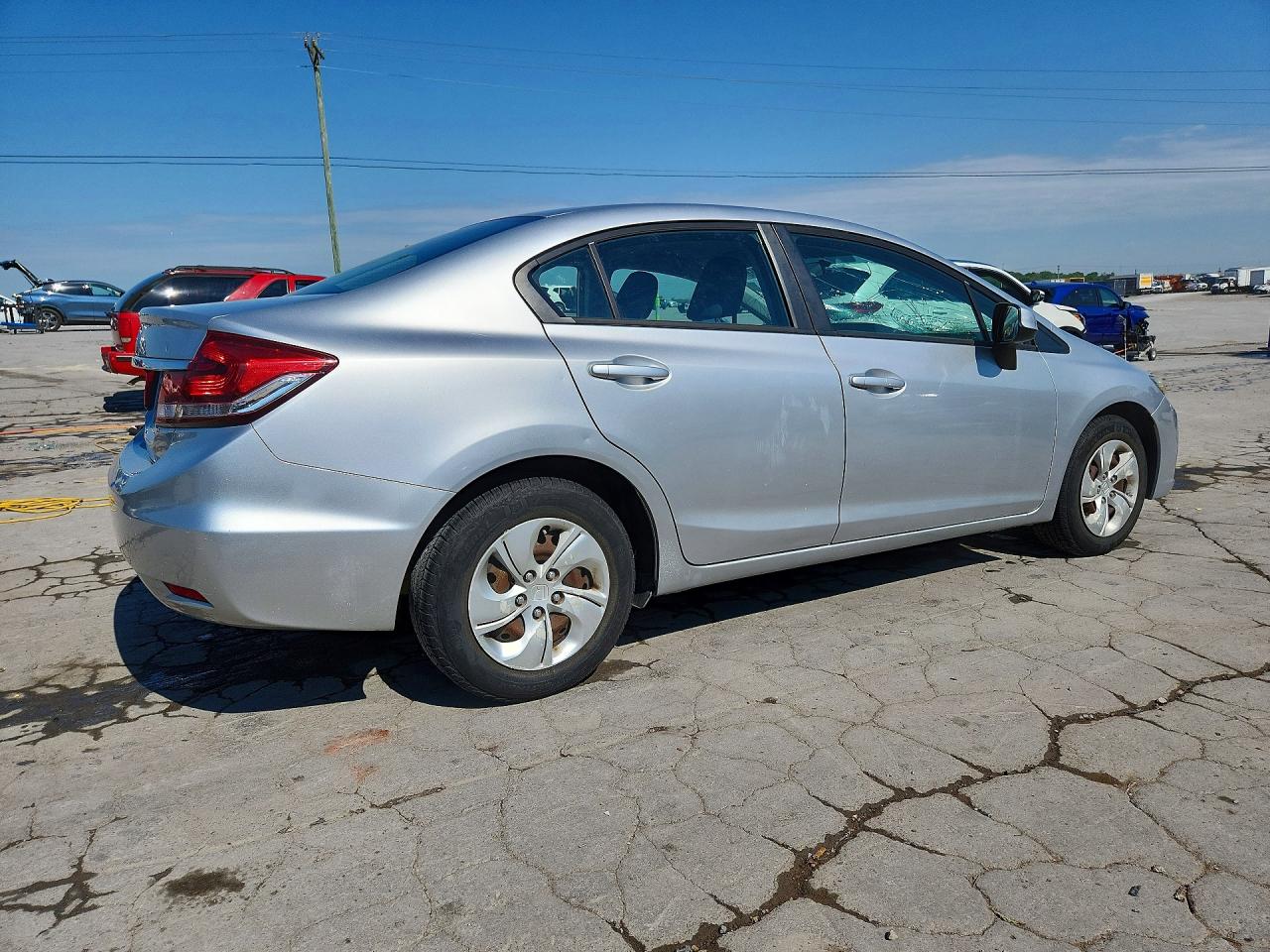 2013 Honda Civic Lx Silver vin: 19XFB2F59DE229650
