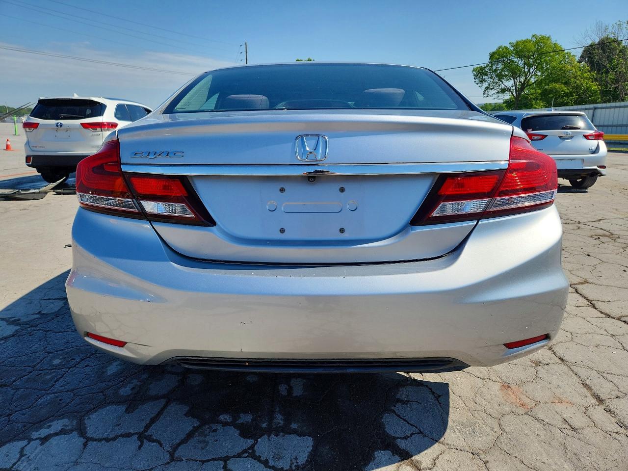 2013 Honda Civic Lx Silver vin: 19XFB2F59DE229650