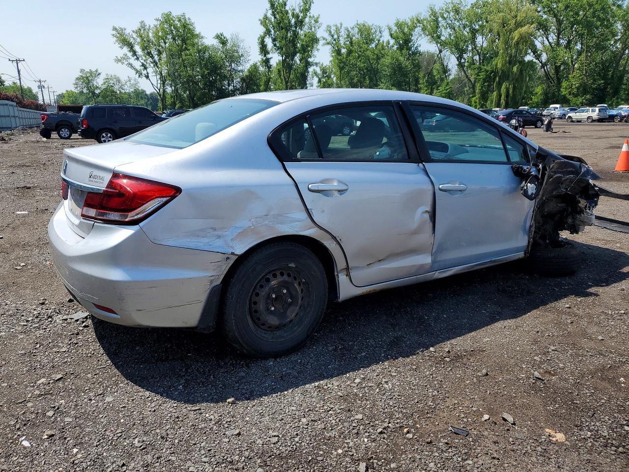 2013 Honda Civic Lx Silver vin: 19XFB2F59DE237845