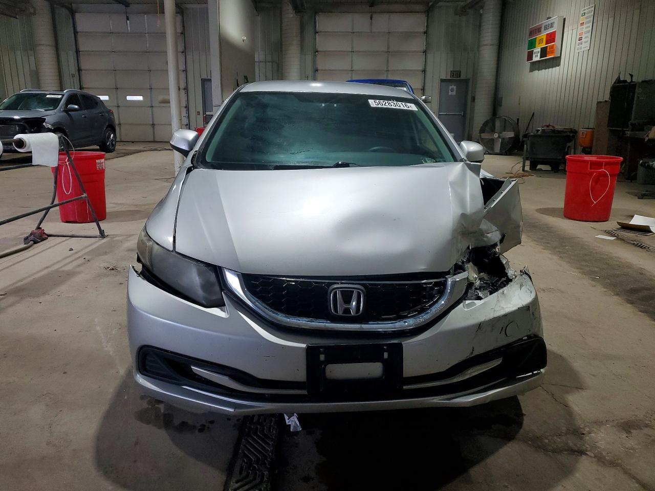 2013 Honda Civic Lx Silver vin: 19XFB2F59DE245900