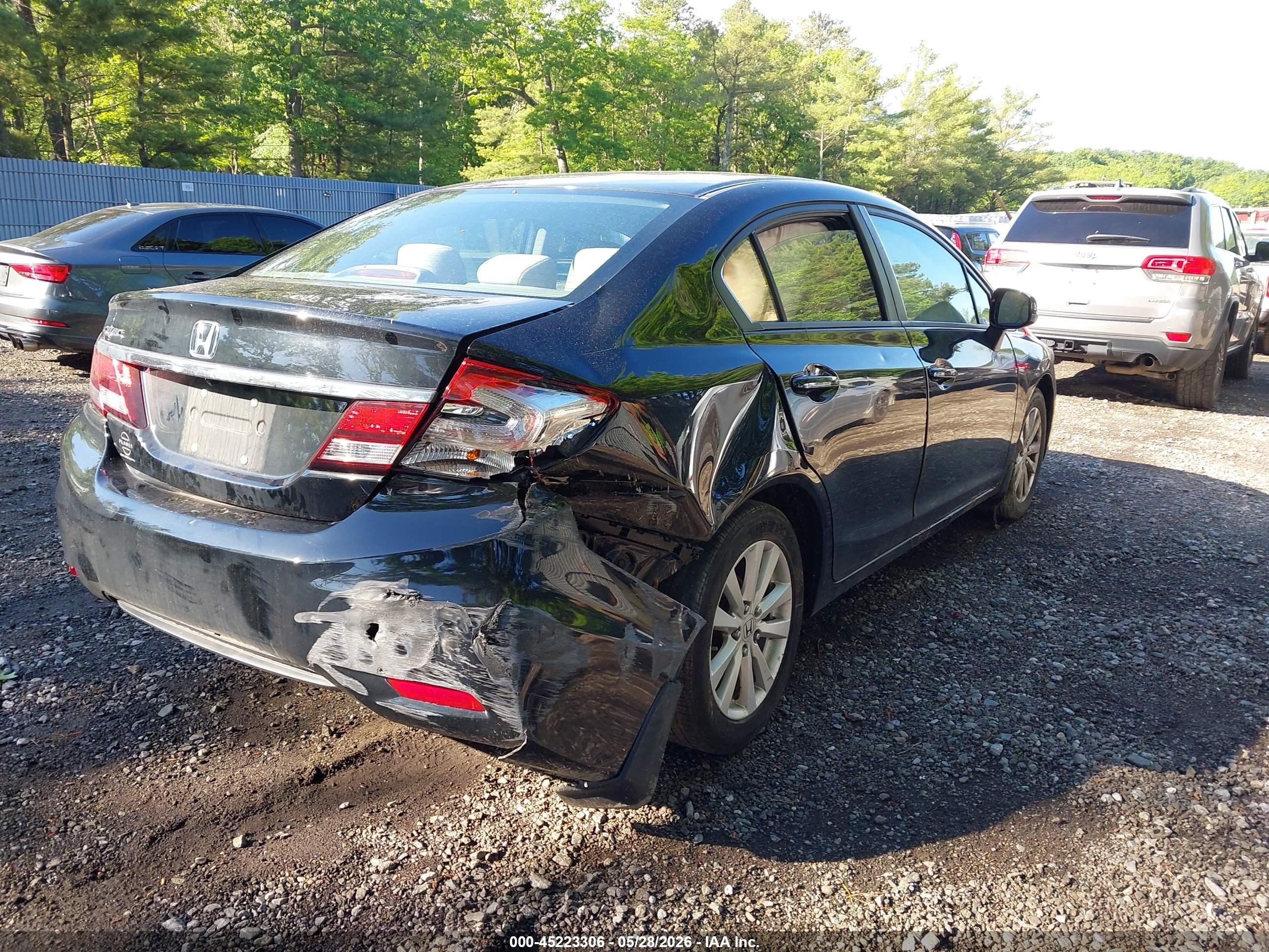 2013 Honda Civic Lx Black vin: 19XFB2F59DE257240