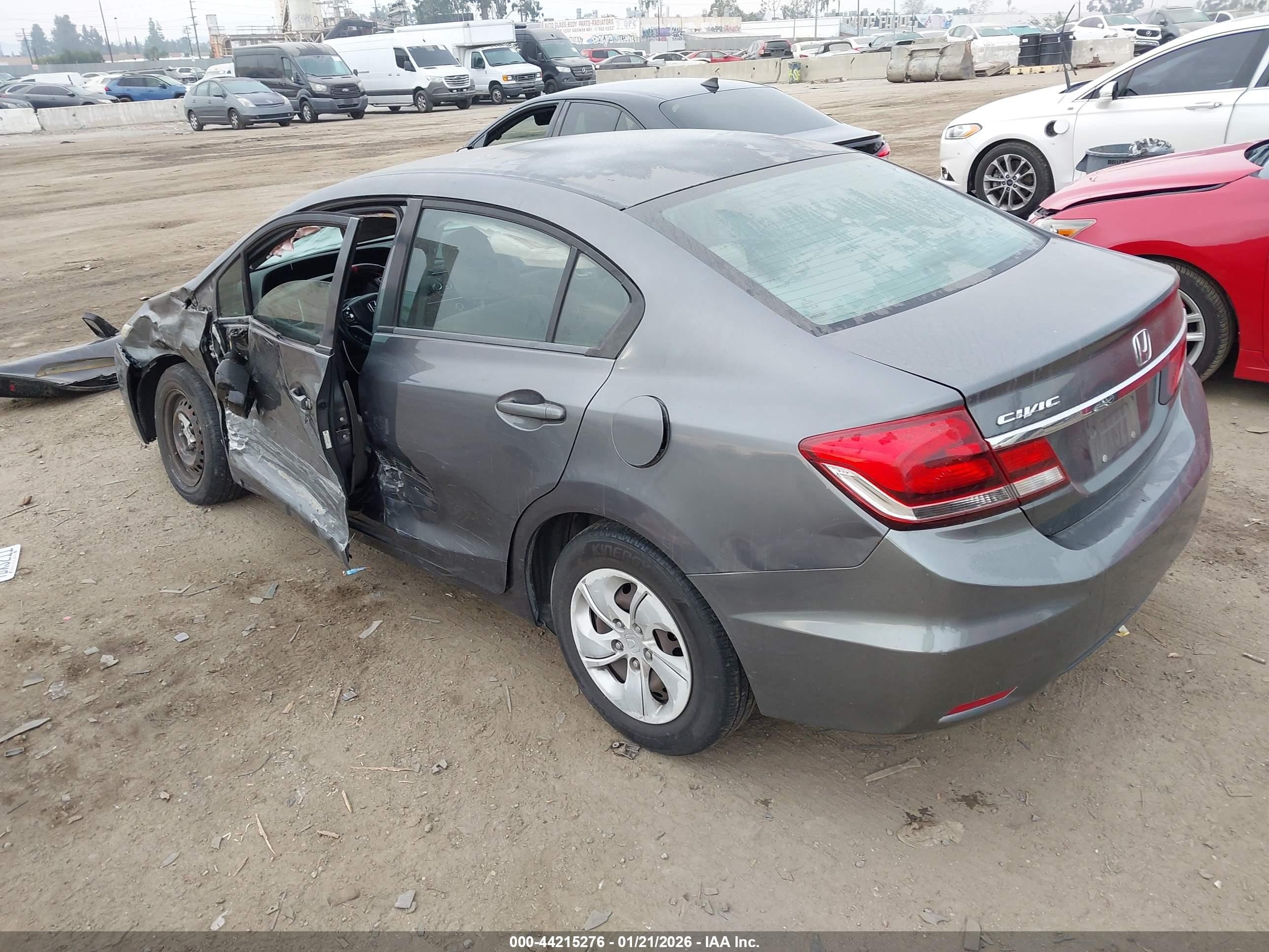 2013 Honda Civic Lx Серый vin: 19XFB2F59DE260221