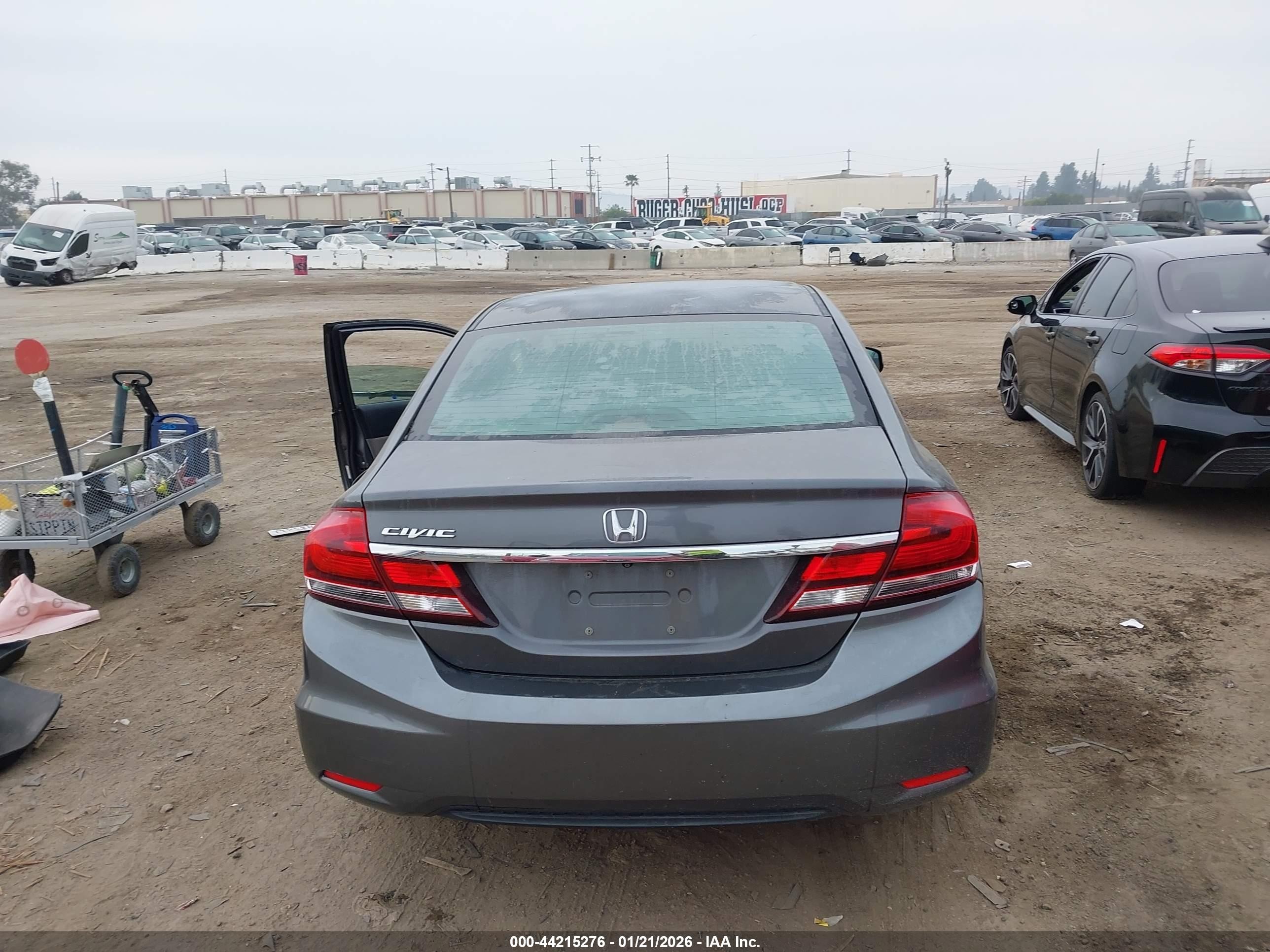2013 Honda Civic Lx Серый vin: 19XFB2F59DE260221