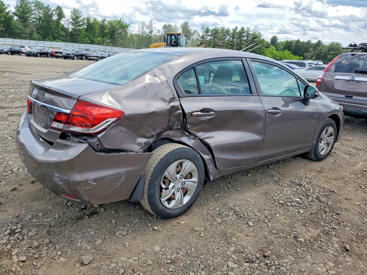 2013 Honda Civic Lx Gray vin: 19XFB2F59DE286849