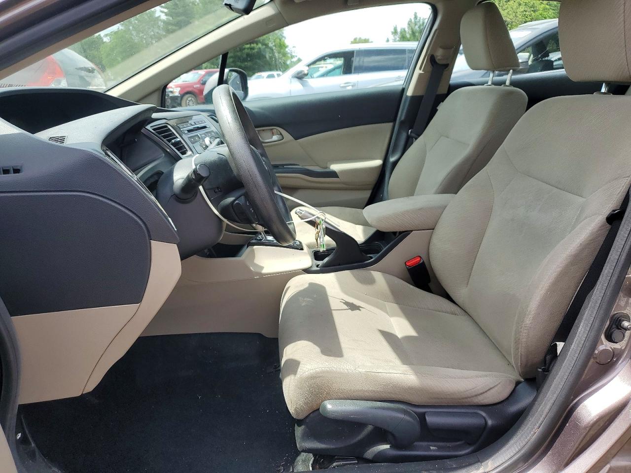 2013 Honda Civic Lx Gray vin: 19XFB2F59DE286849