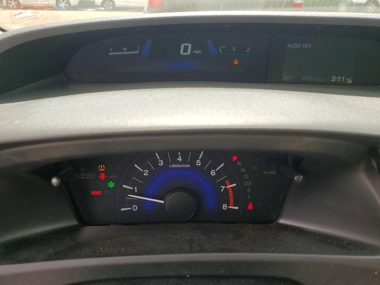2013 Honda Civic Lx Gray vin: 19XFB2F59DE286849
