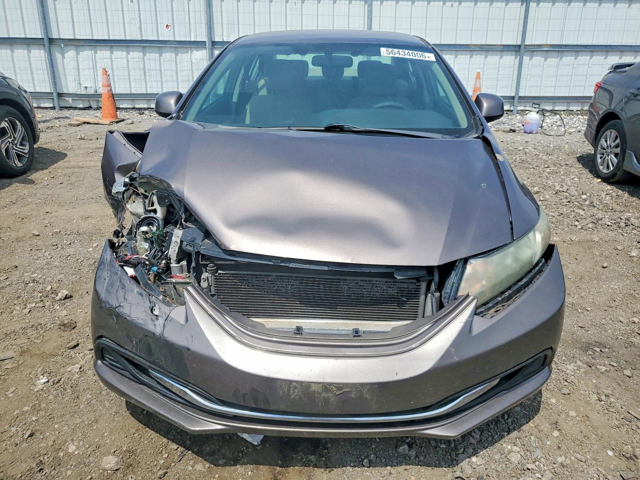 2013 Honda Civic Lx Silver vin: 19XFB2F59DE287306