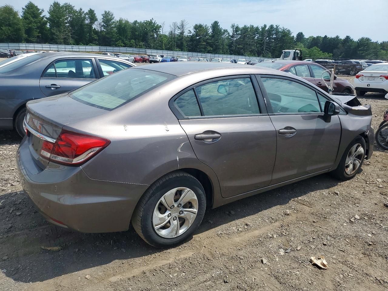 2013 Honda Civic Lx Silver vin: 19XFB2F59DE287306