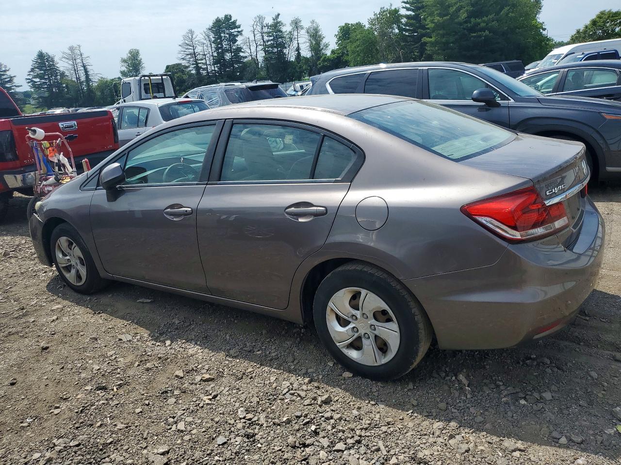 2013 Honda Civic Lx Silver vin: 19XFB2F59DE287306