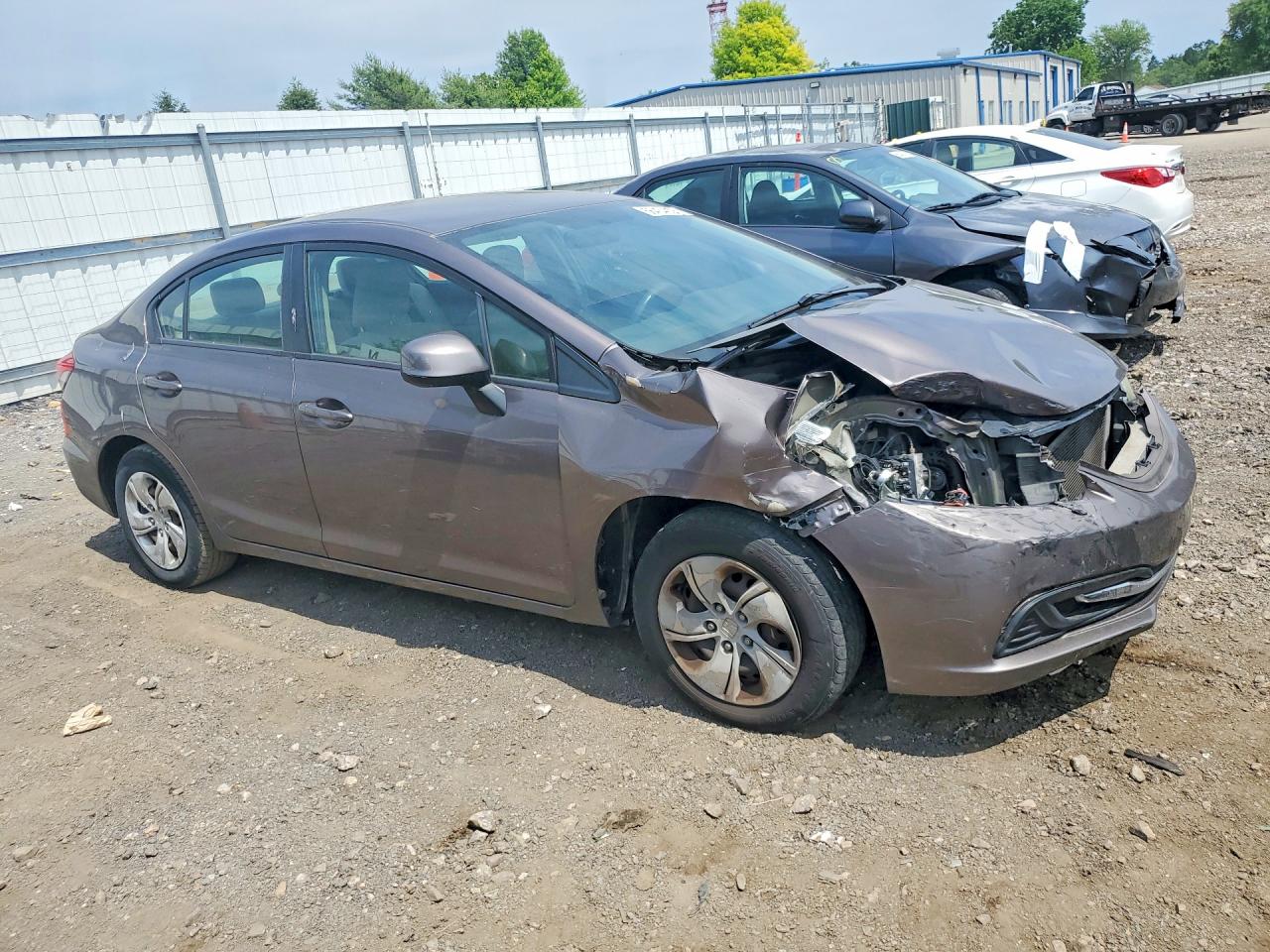 2013 Honda Civic Lx Silver vin: 19XFB2F59DE287306