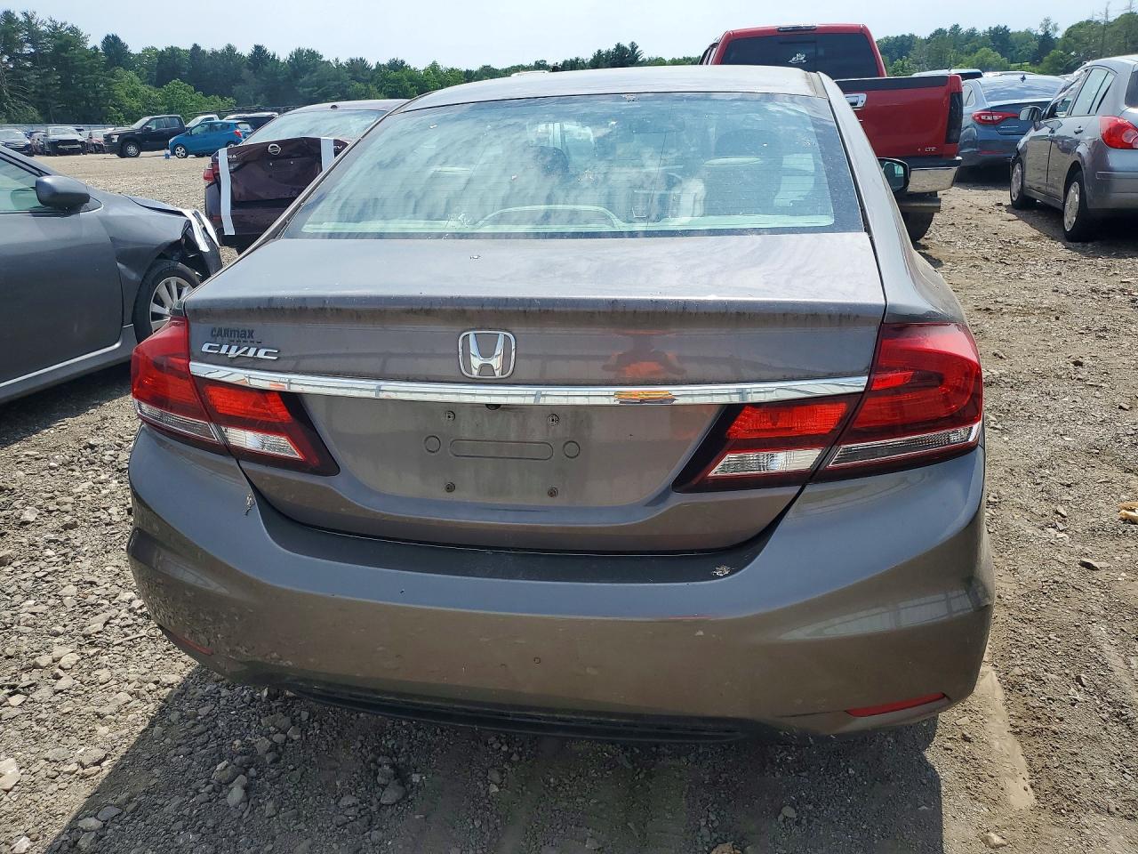 2013 Honda Civic Lx Silver vin: 19XFB2F59DE287306