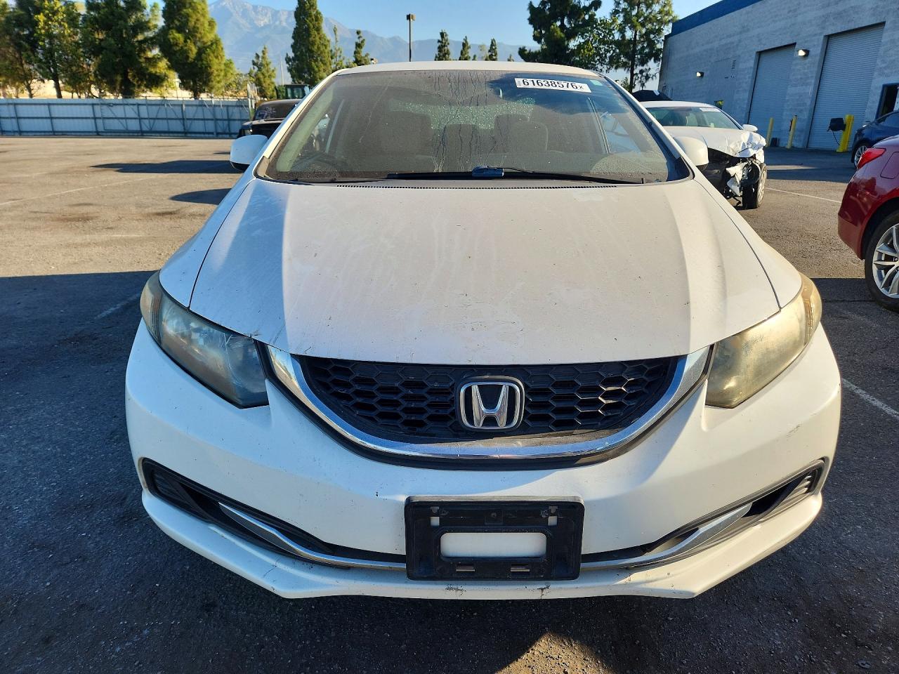 2013 Honda Civic Lx White vin: 19XFB2F59DE288830