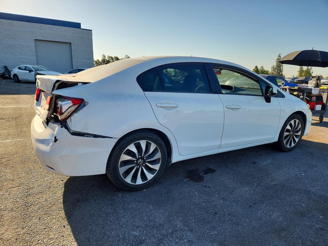 2013 Honda Civic Lx White vin: 19XFB2F59DE288830