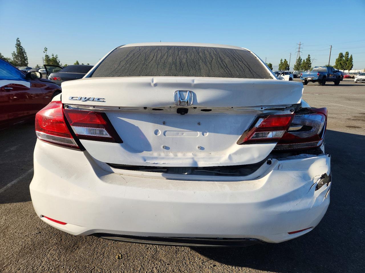 2013 Honda Civic Lx White vin: 19XFB2F59DE288830