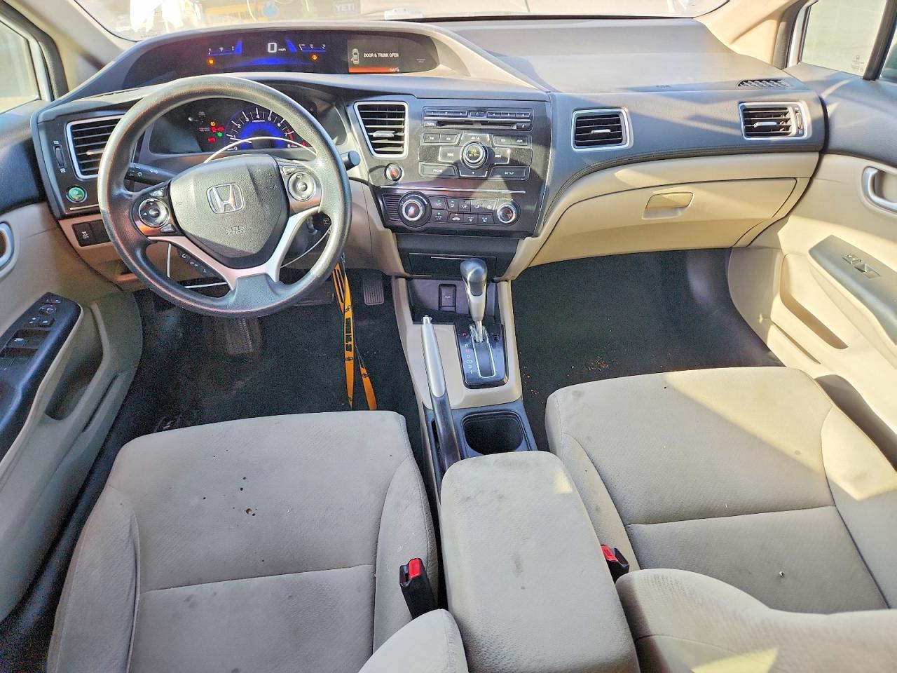 2013 Honda Civic Lx White vin: 19XFB2F59DE288830