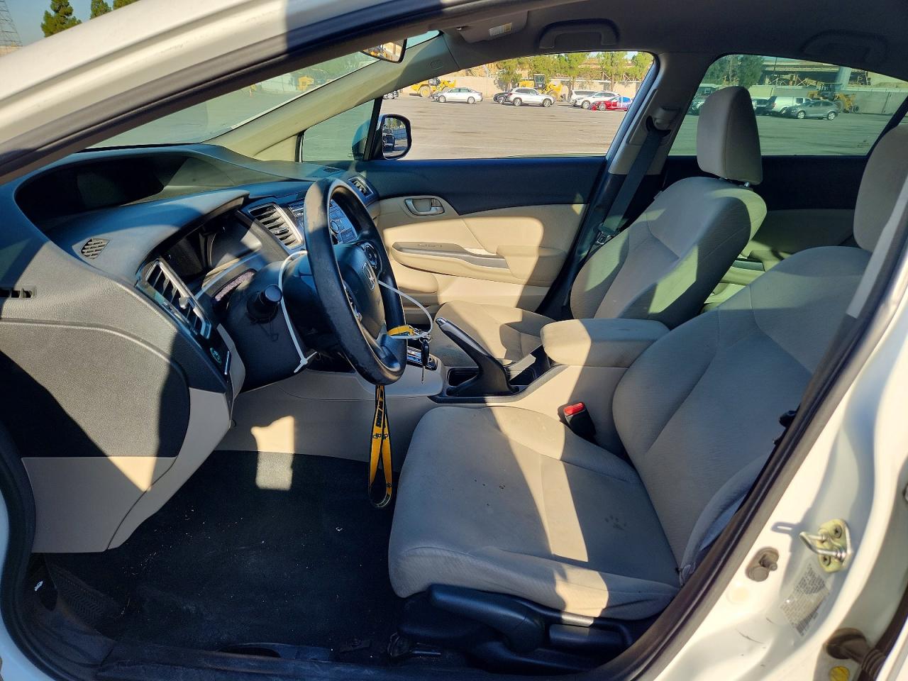 2013 Honda Civic Lx White vin: 19XFB2F59DE288830
