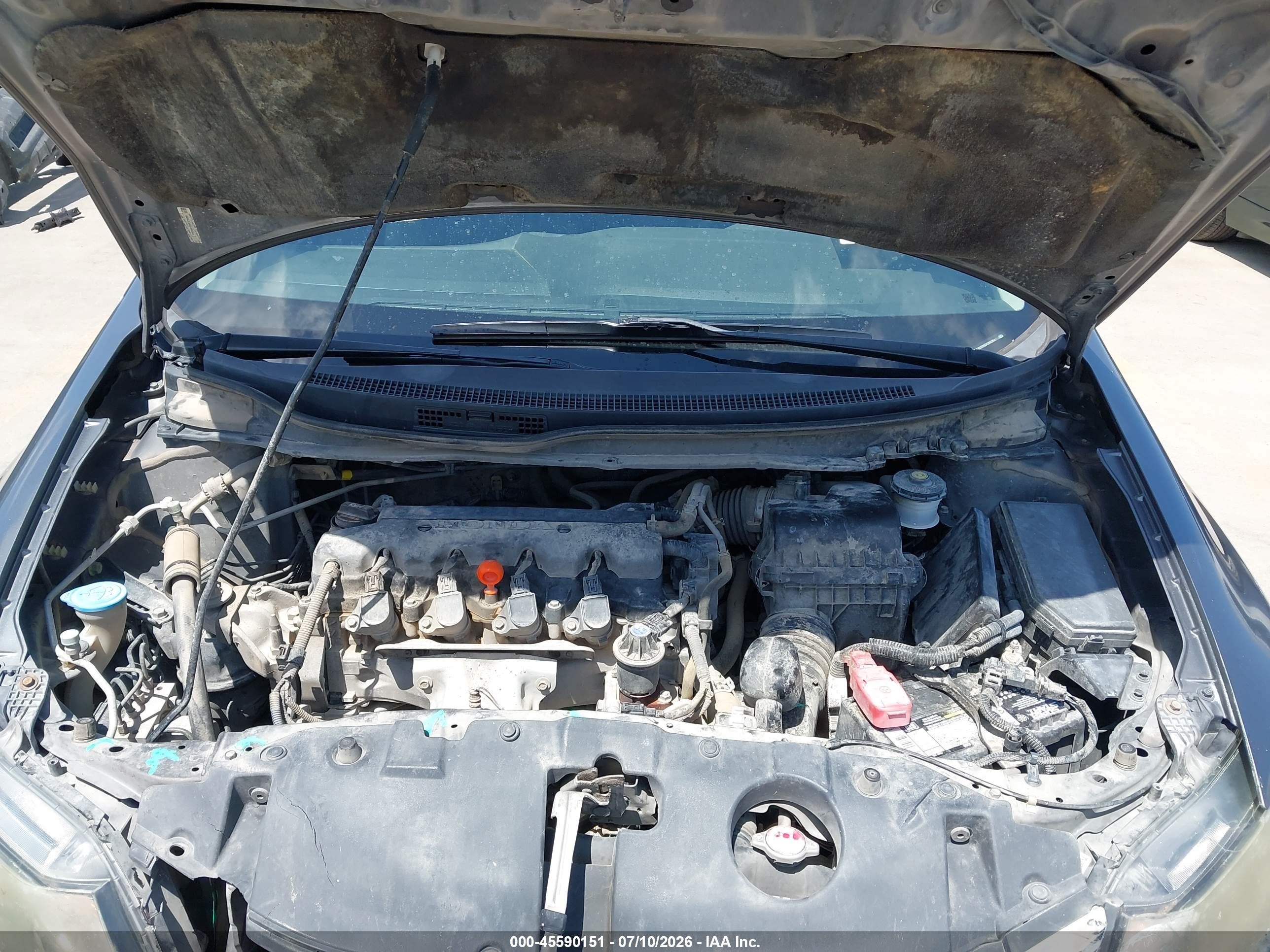 2013 Honda Civic Lx Gray vin: 19XFB2F59DE293364