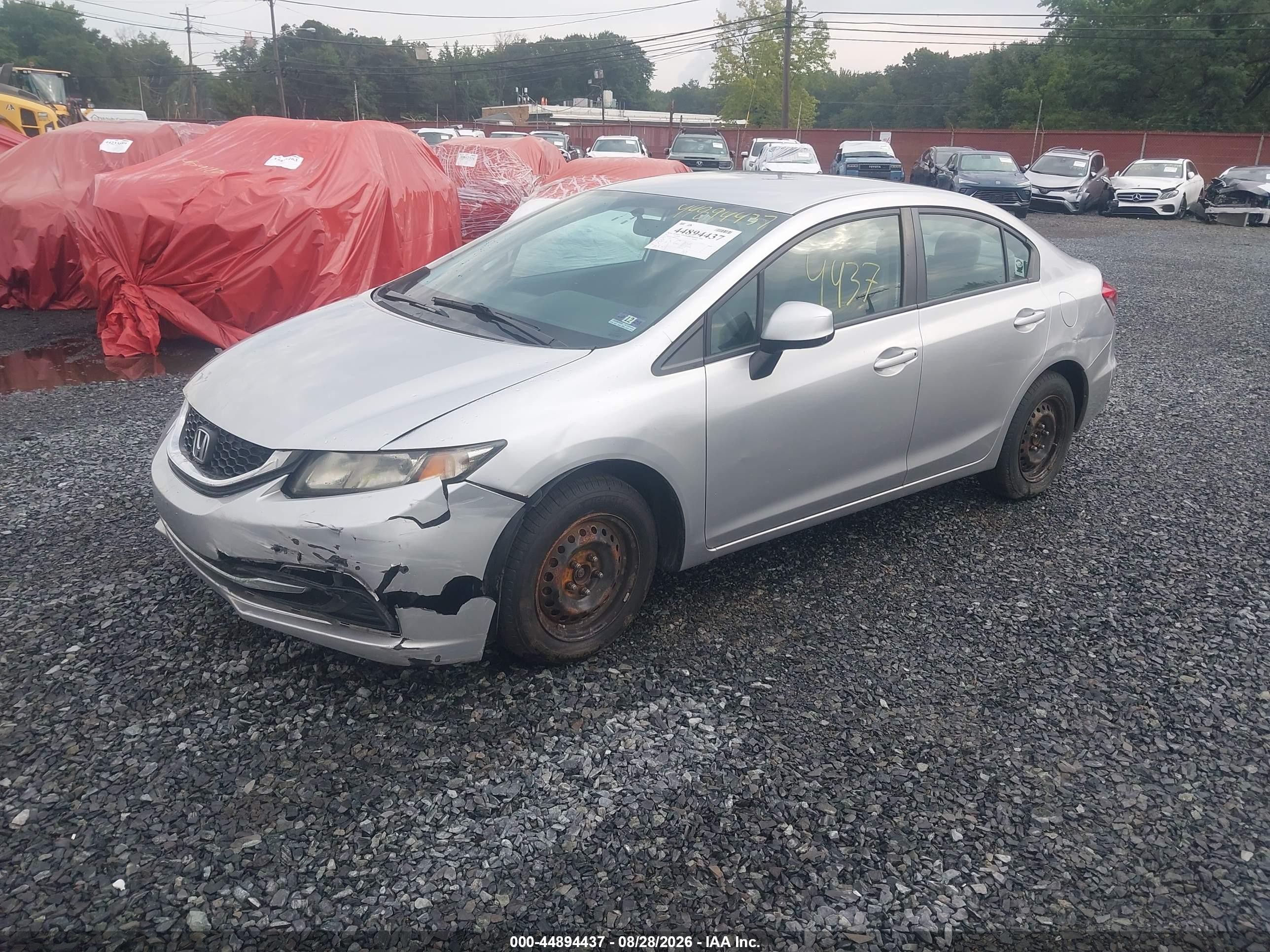 2013 Honda Civic Lx Silver vin: 19XFB2F59DE294160