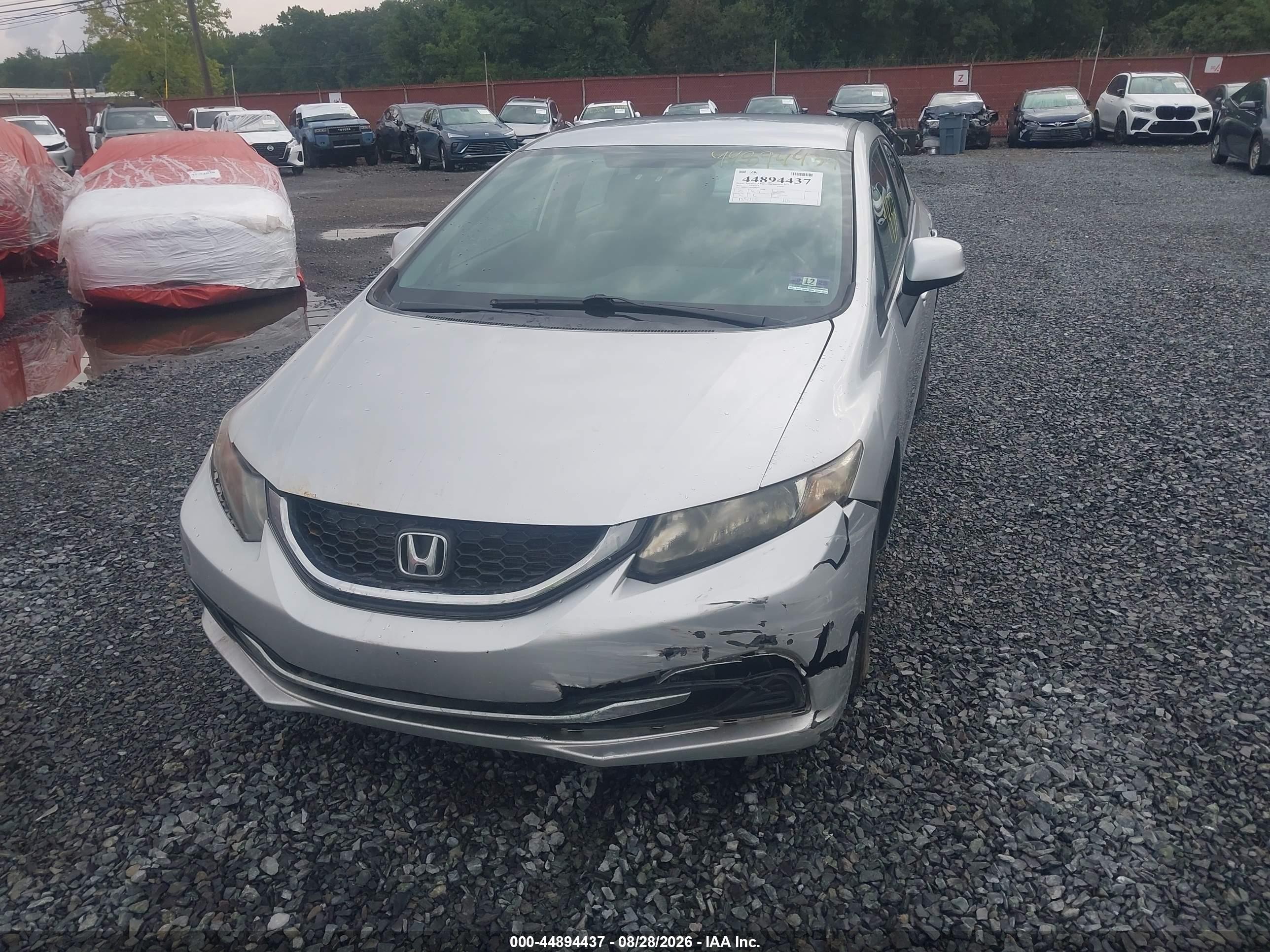 2013 Honda Civic Lx Silver vin: 19XFB2F59DE294160