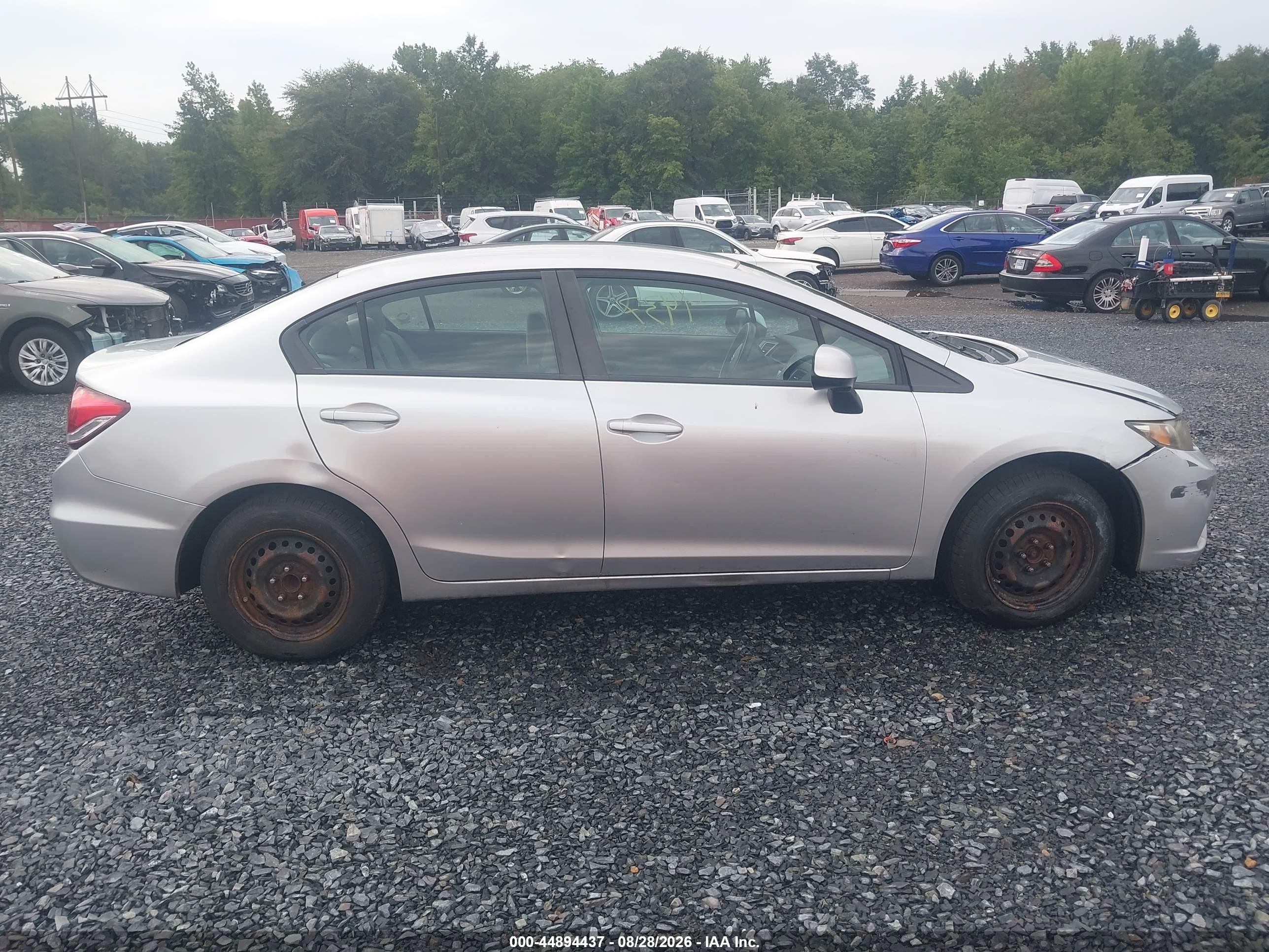 2013 Honda Civic Lx Silver vin: 19XFB2F59DE294160