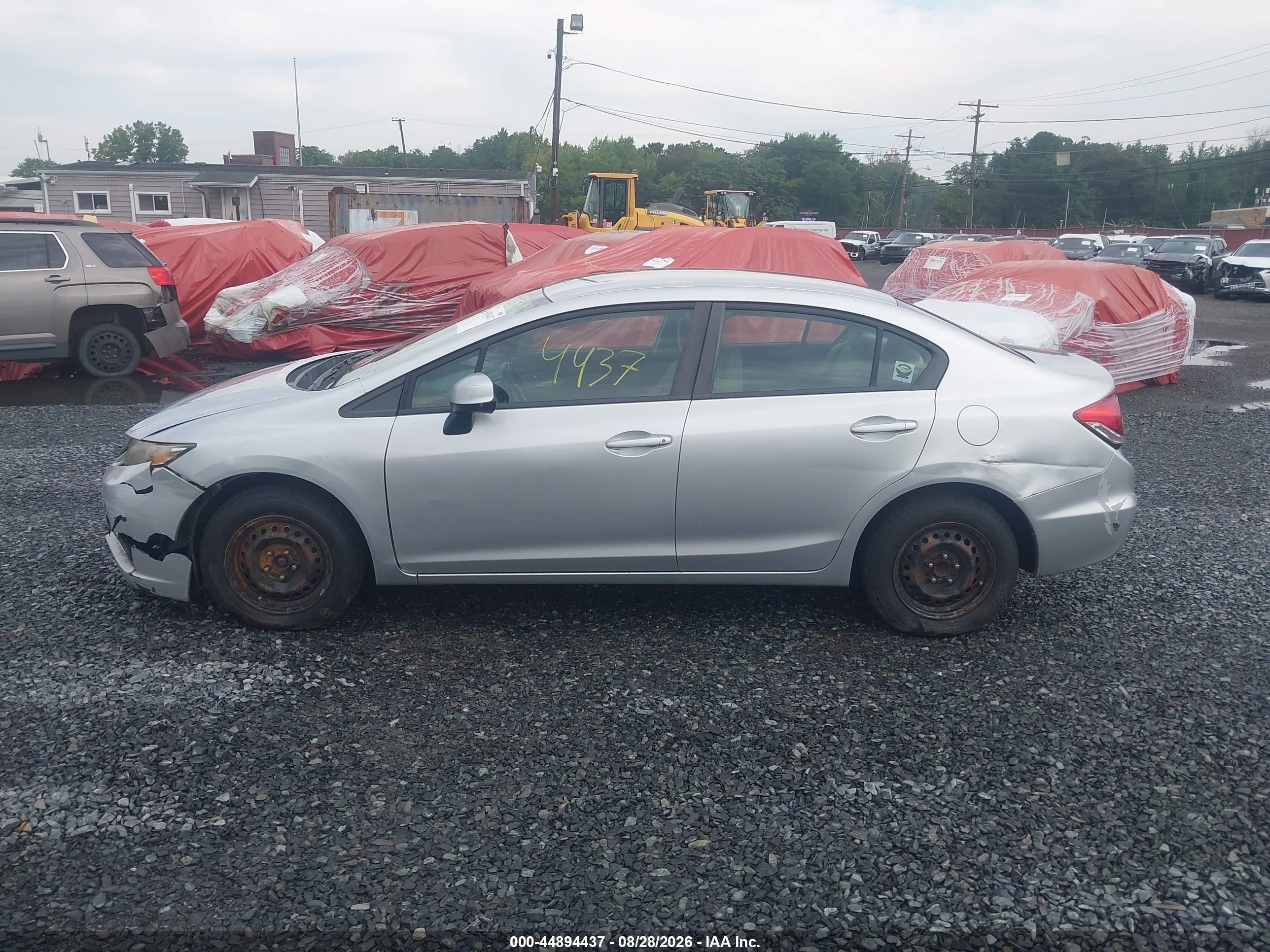 2013 Honda Civic Lx Silver vin: 19XFB2F59DE294160