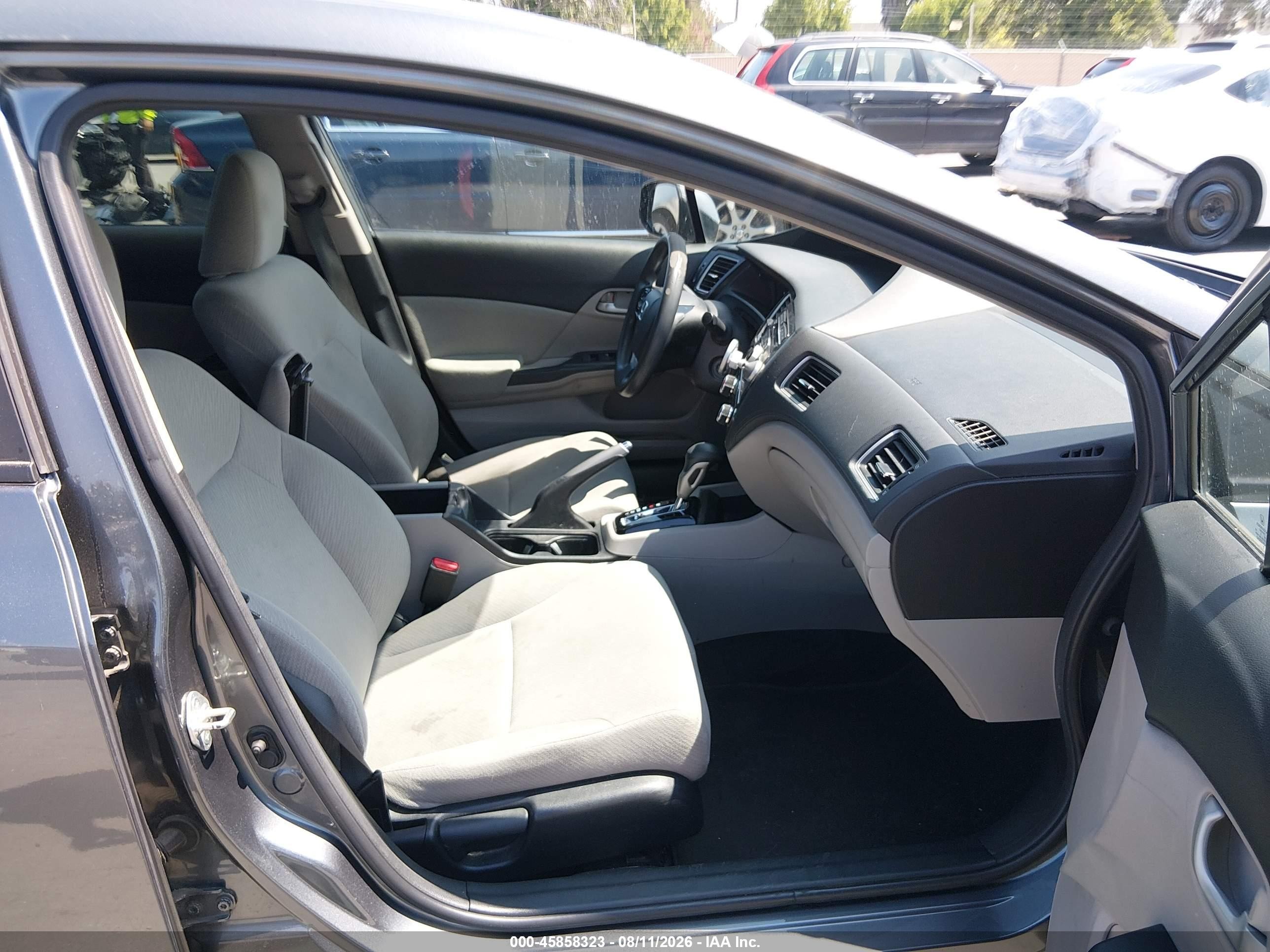 2013 Honda Civic Lx Gray vin: 19XFB2F59DS229910