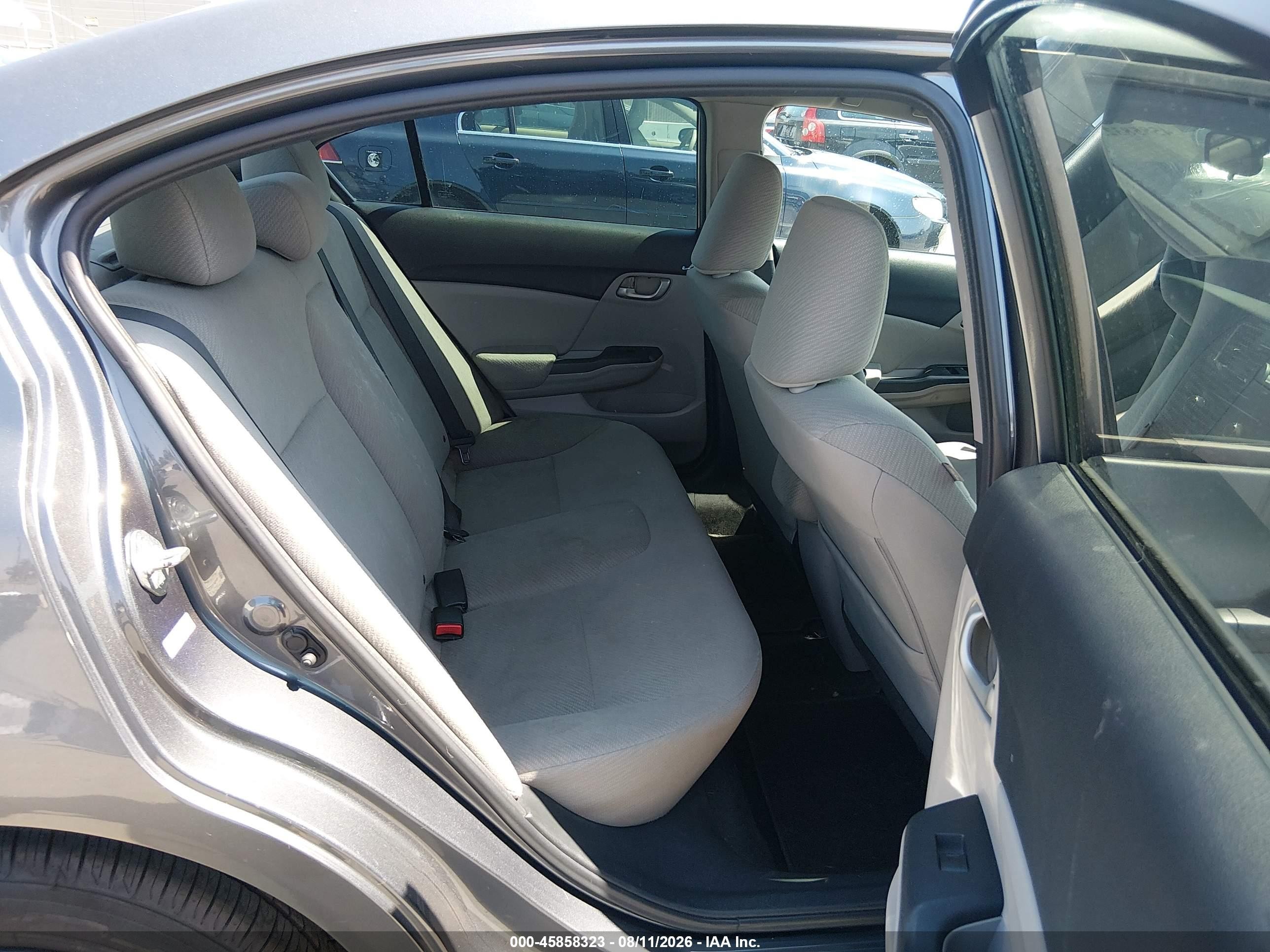 2013 Honda Civic Lx Gray vin: 19XFB2F59DS229910