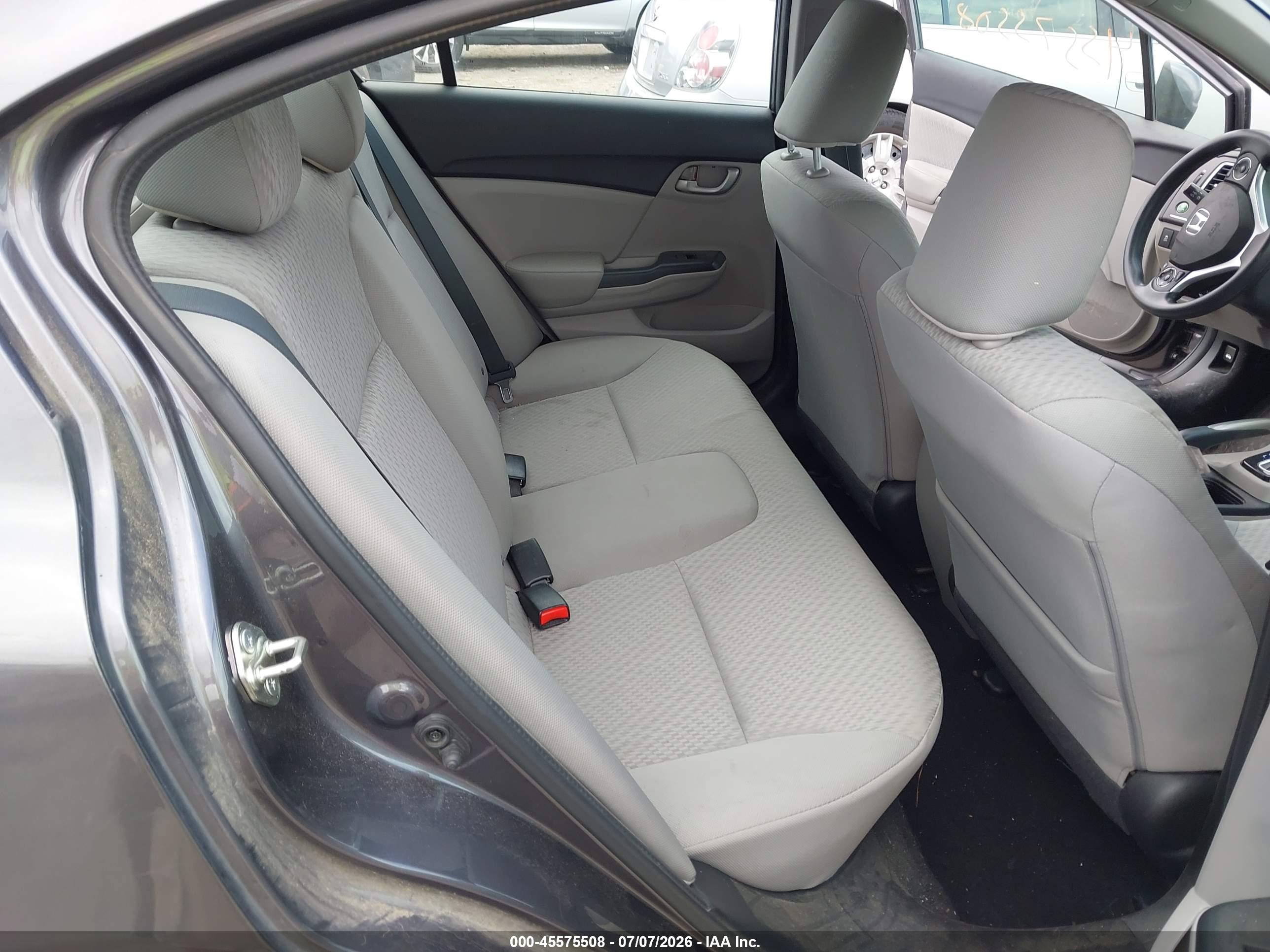 2014 Honda Civic Lx Gray vin: 19XFB2F59EE031121