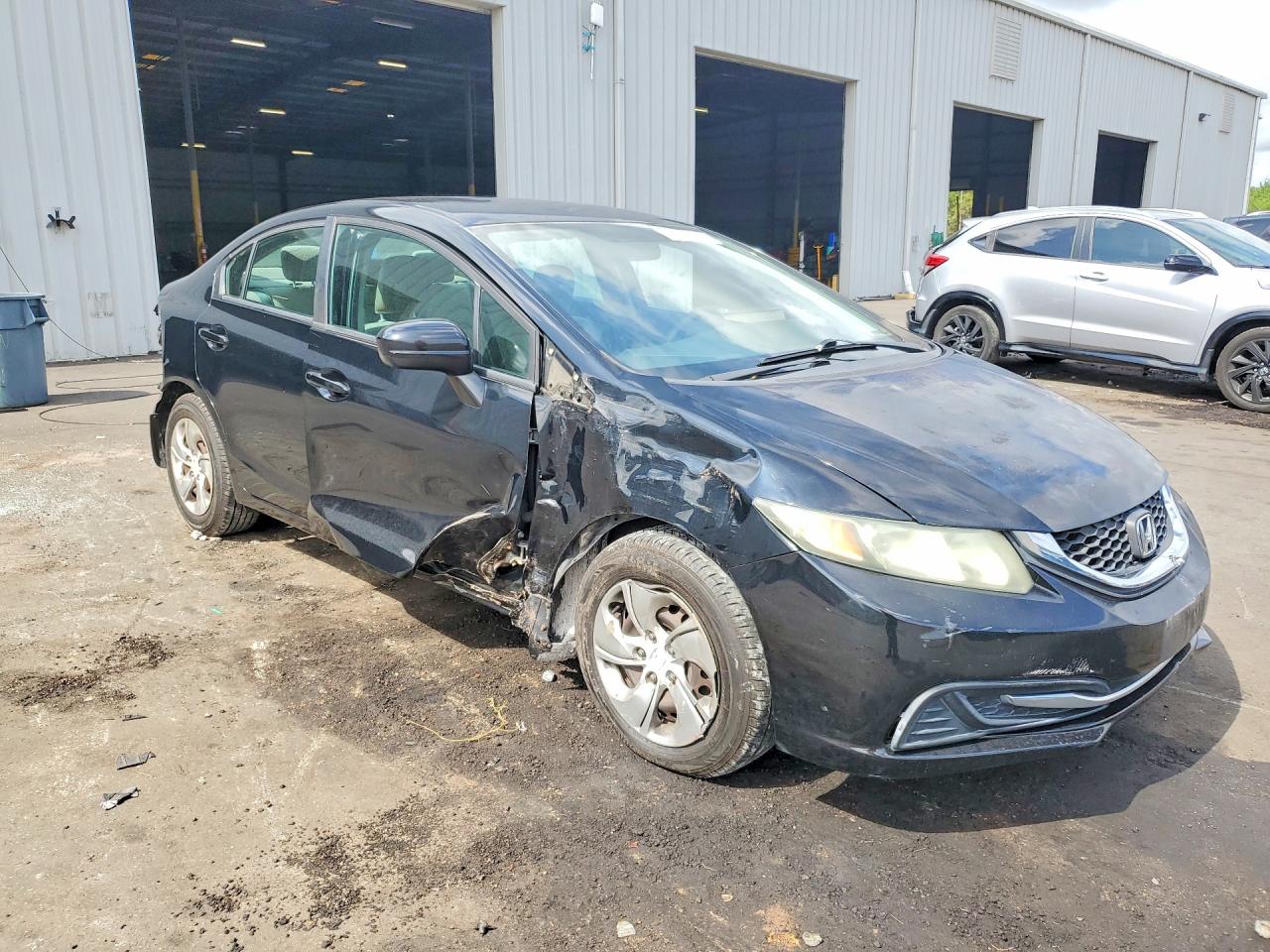 2014 Honda Civic Lx Black vin: 19XFB2F59EE051191