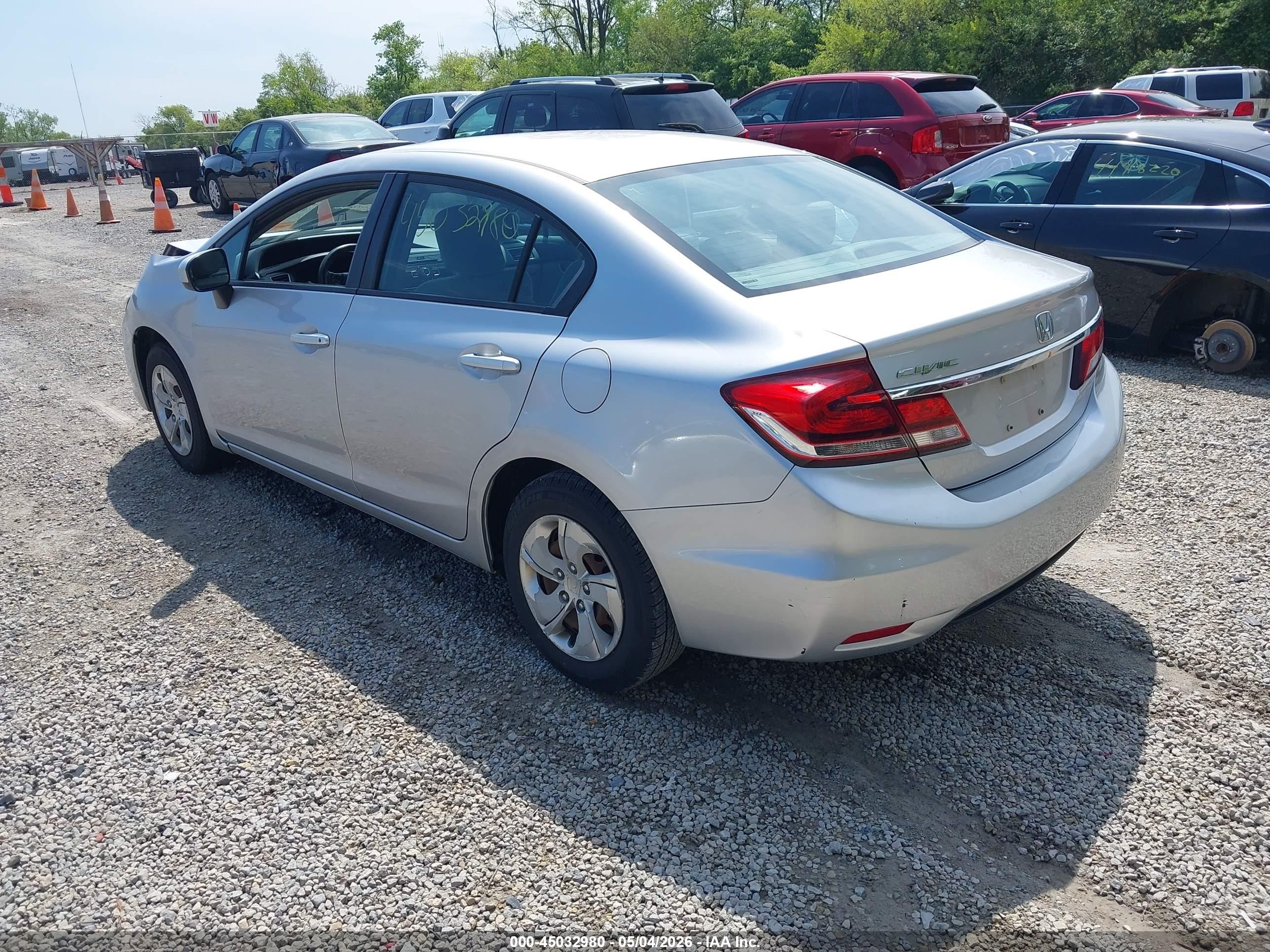 2014 Honda Civic Lx Silver vin: 19XFB2F59EE057184