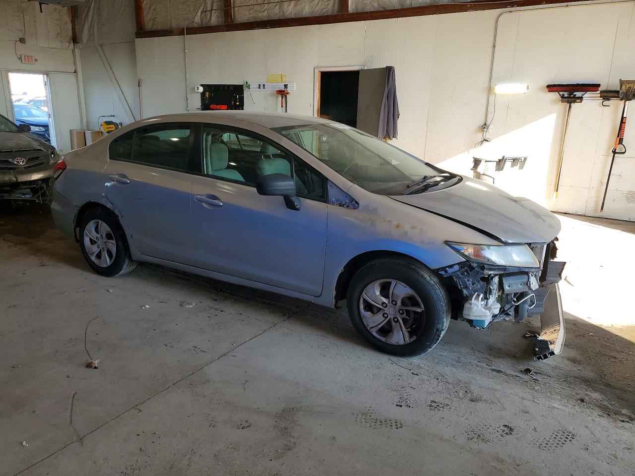 2014 Honda Civic Lx Silver vin: 19XFB2F59EE069058